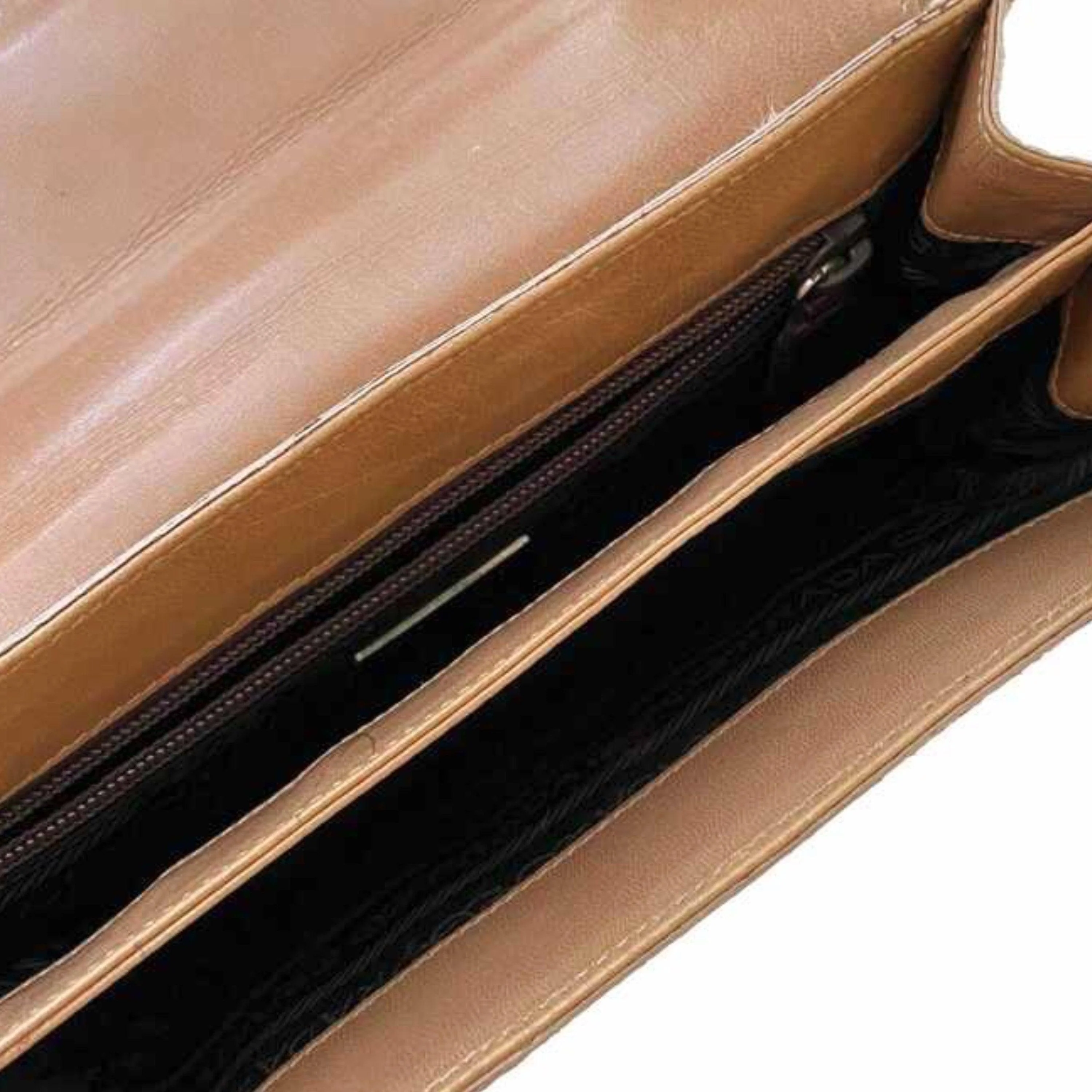 Prada Tan Logo Shoulder Bag - Image 5