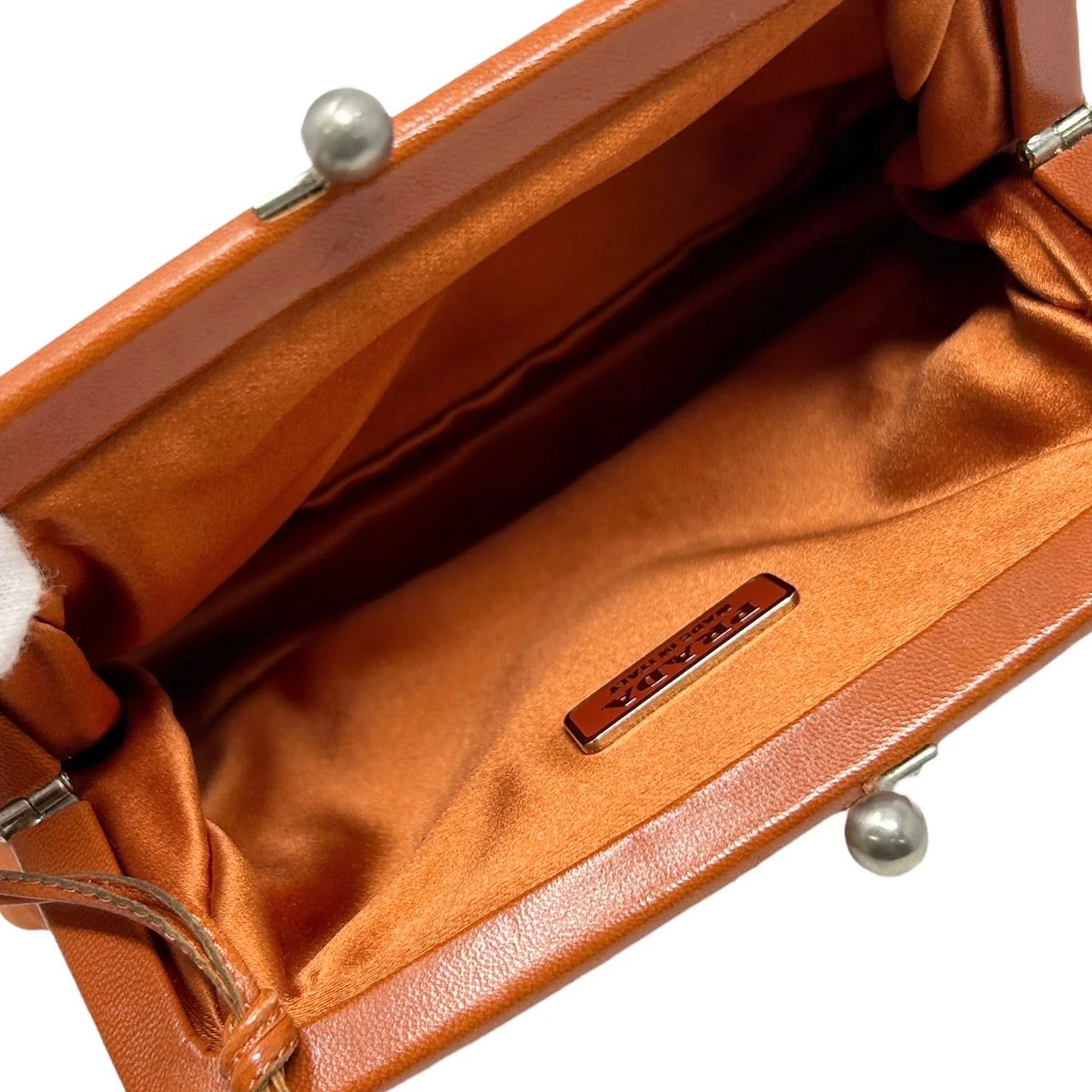 Prada Orange Nylon Crossboy Bag - Image 3