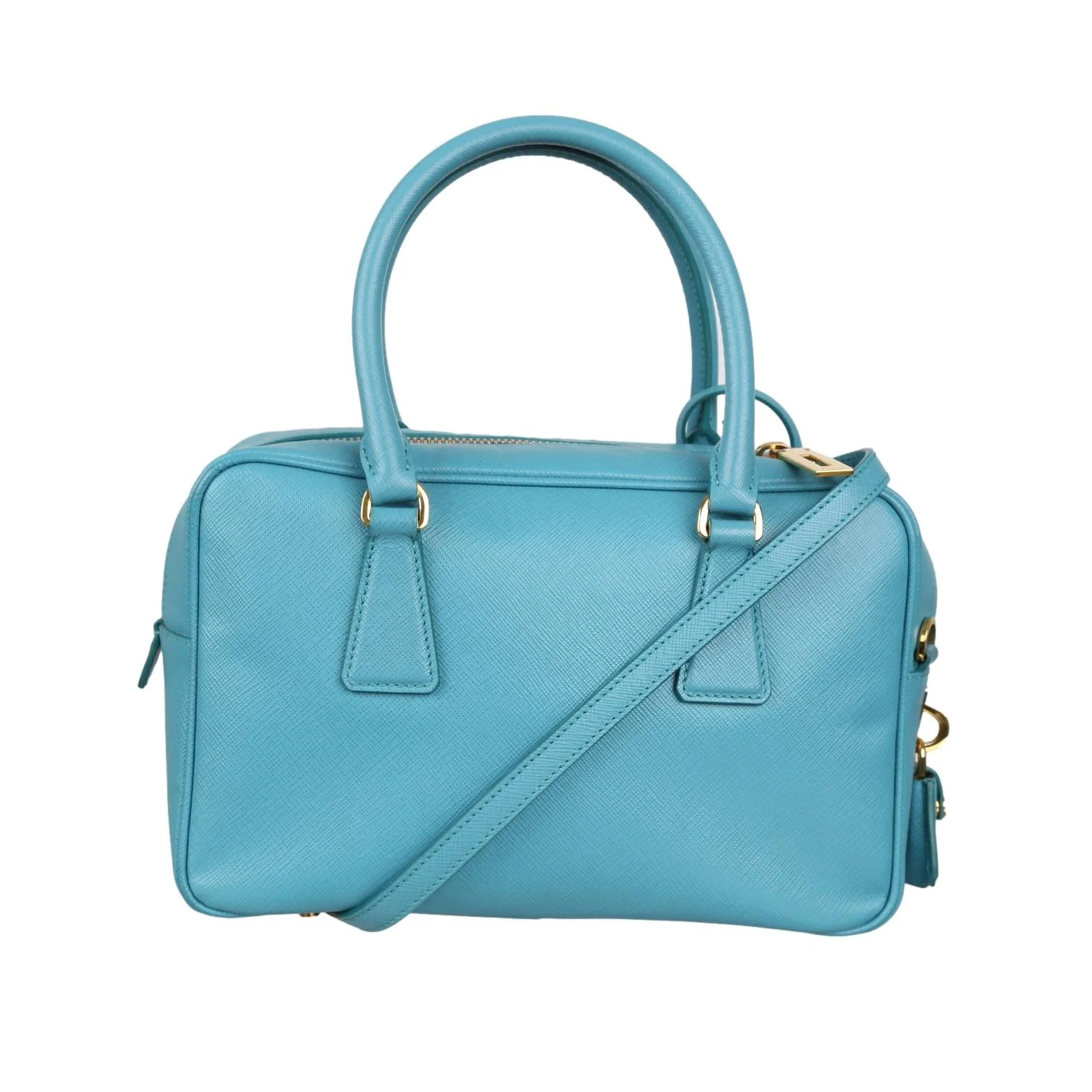 Prada Turquoise 2way Top Handle Bag - Image 2