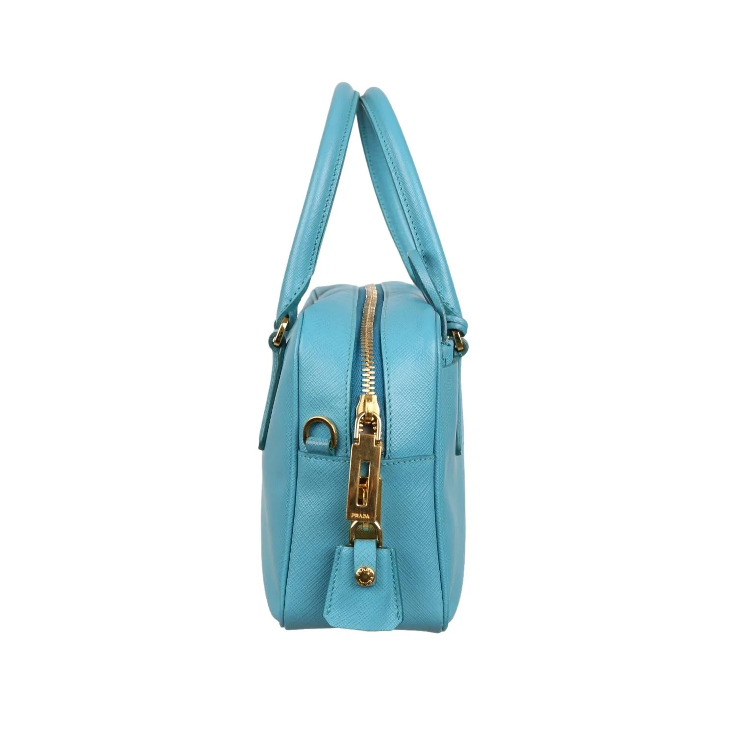 Prada Turquoise 2way Top Handle Bag - Image 3