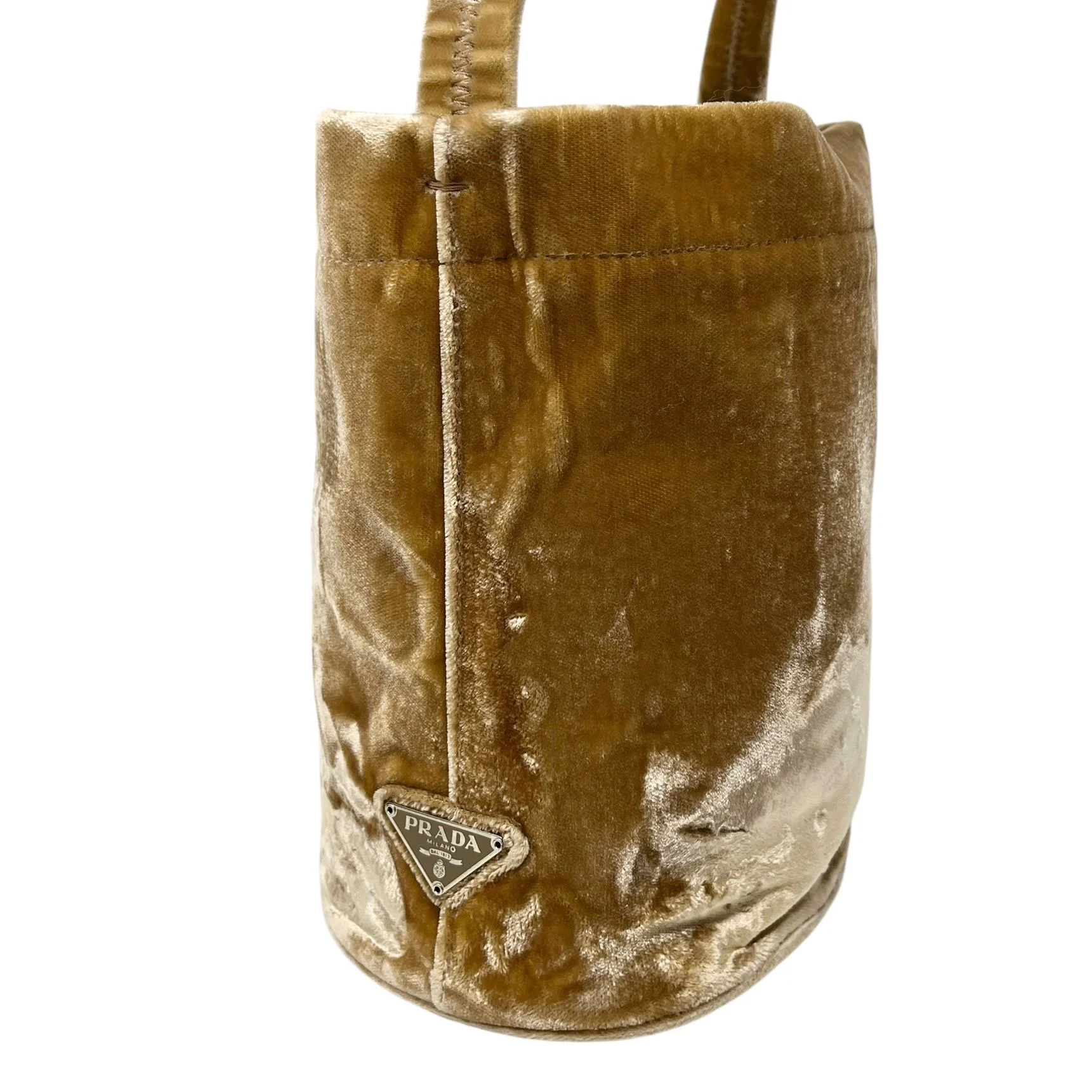 Prada Velvet Bucket Shoulder Bag - Image 3