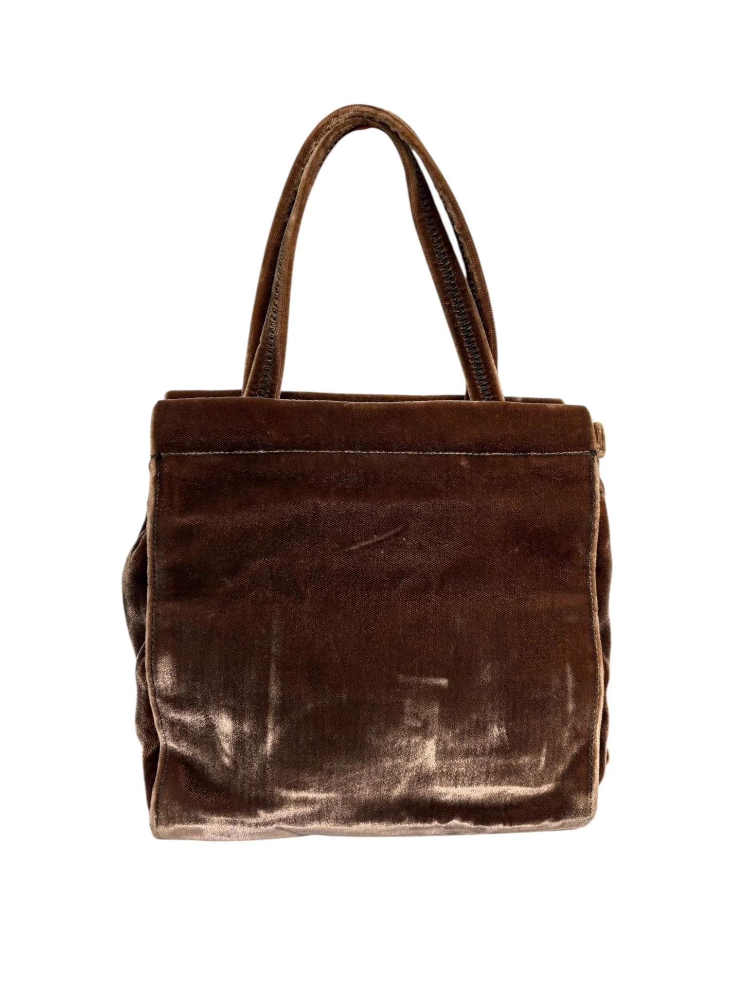 Prada Velvet Top Handle Bag - Image 2