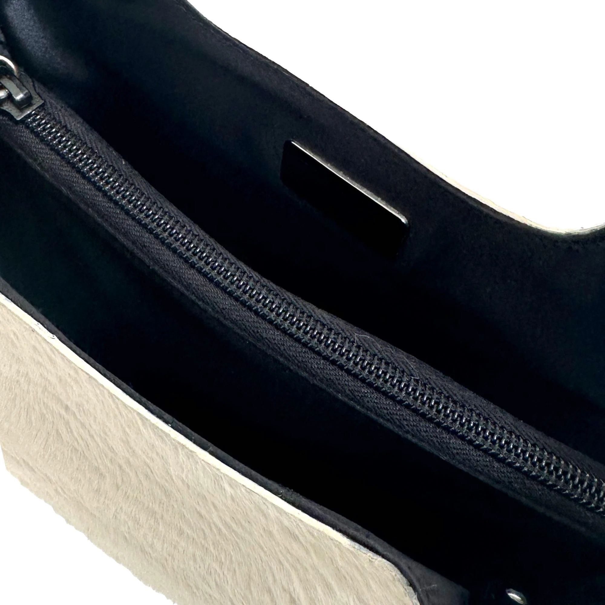 Prada White Calf Hair Top Handle - Image 2
