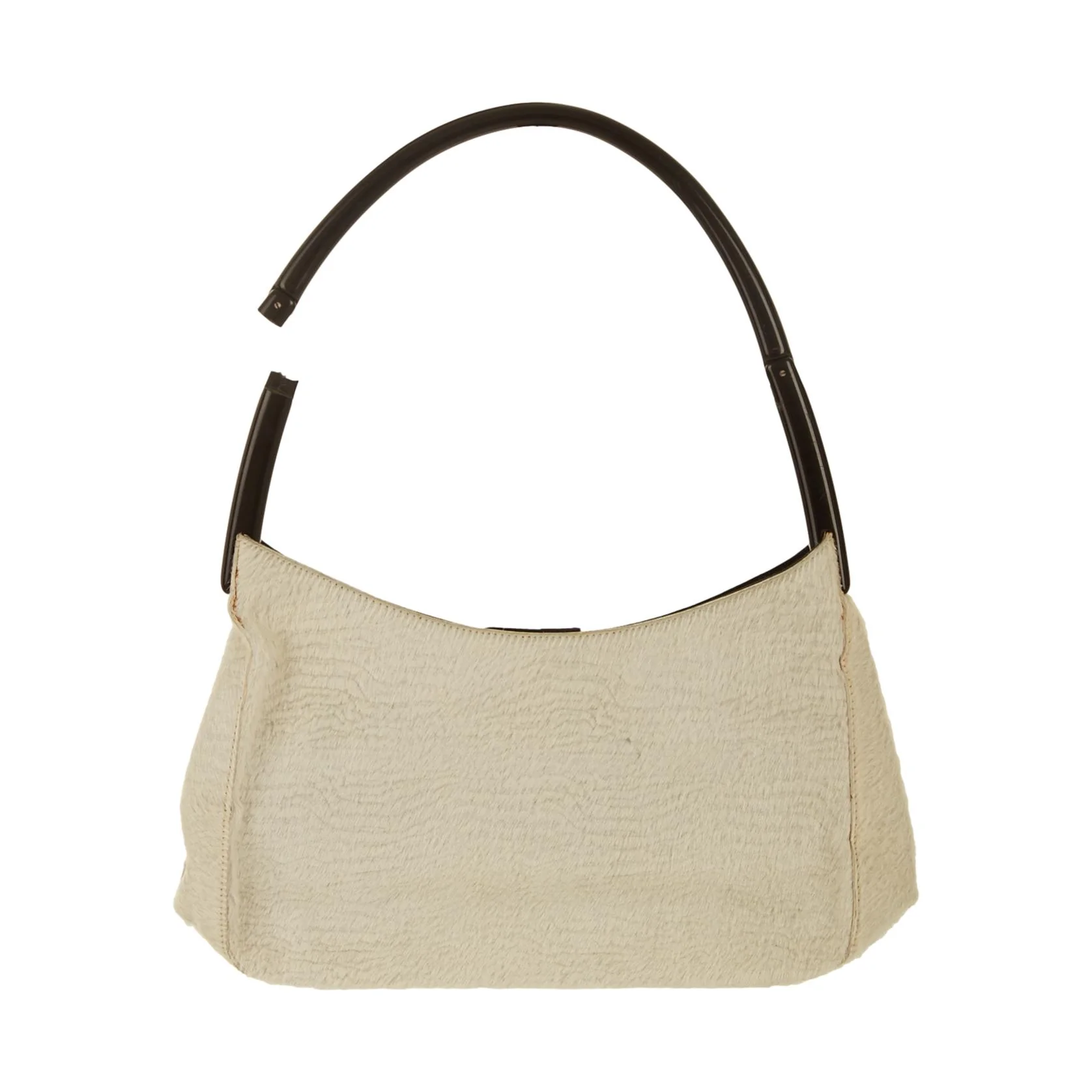 Prada White Calfhair Ring Top Handle Bag - Image 2