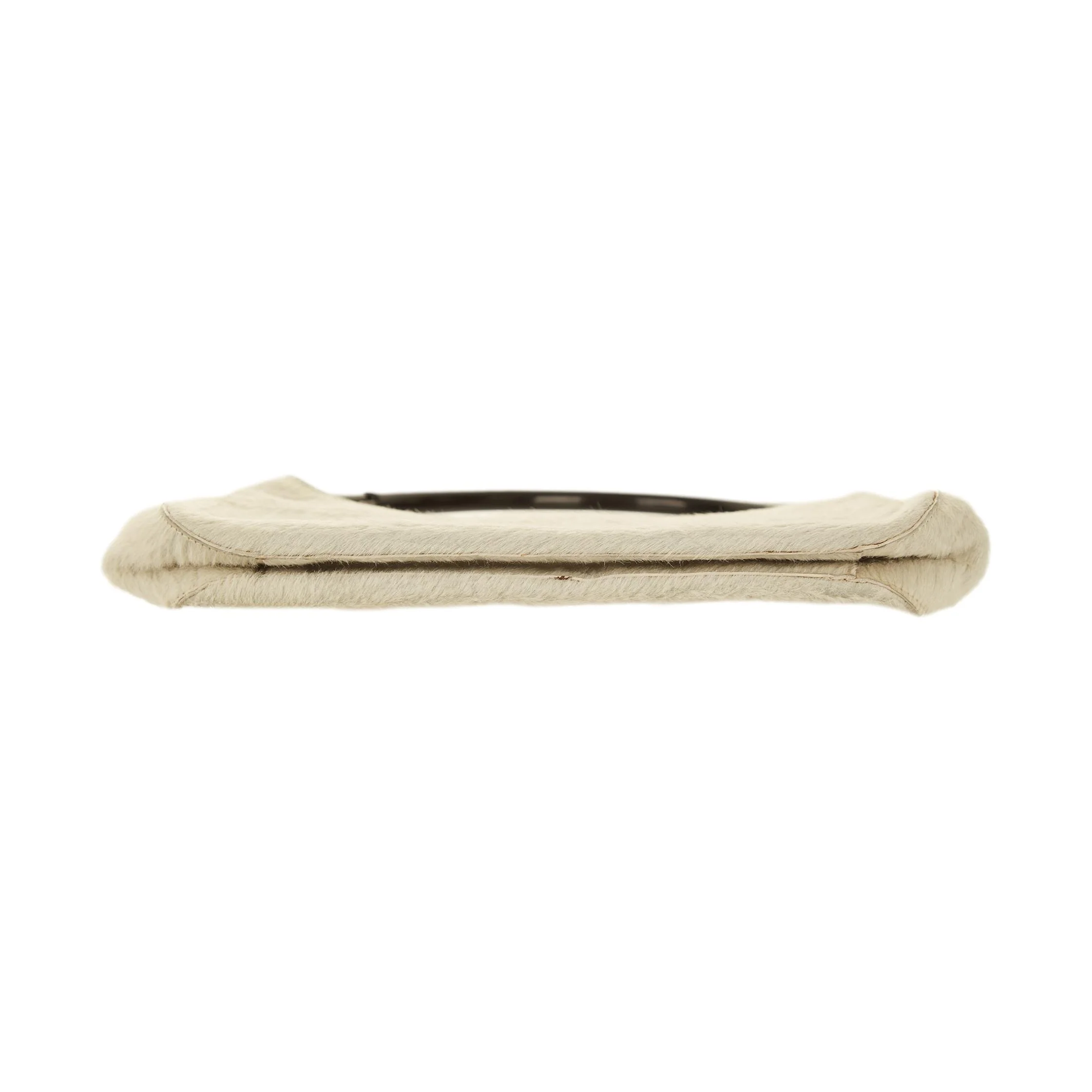 Prada White Calfhair Ring Top Handle Bag - Image 3