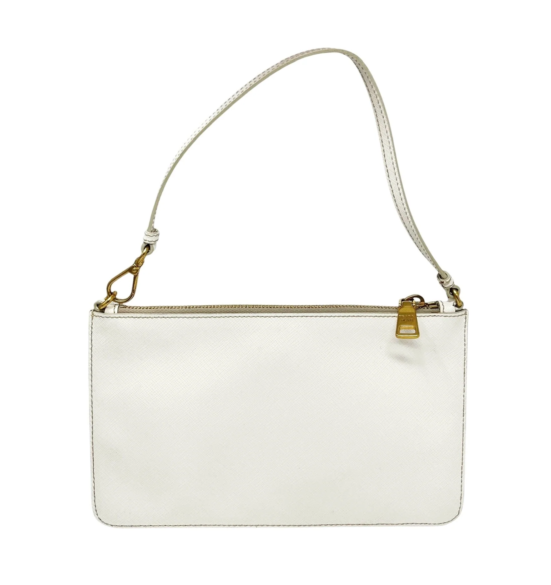 Prada White Leather Shoulder Bag - Image 2