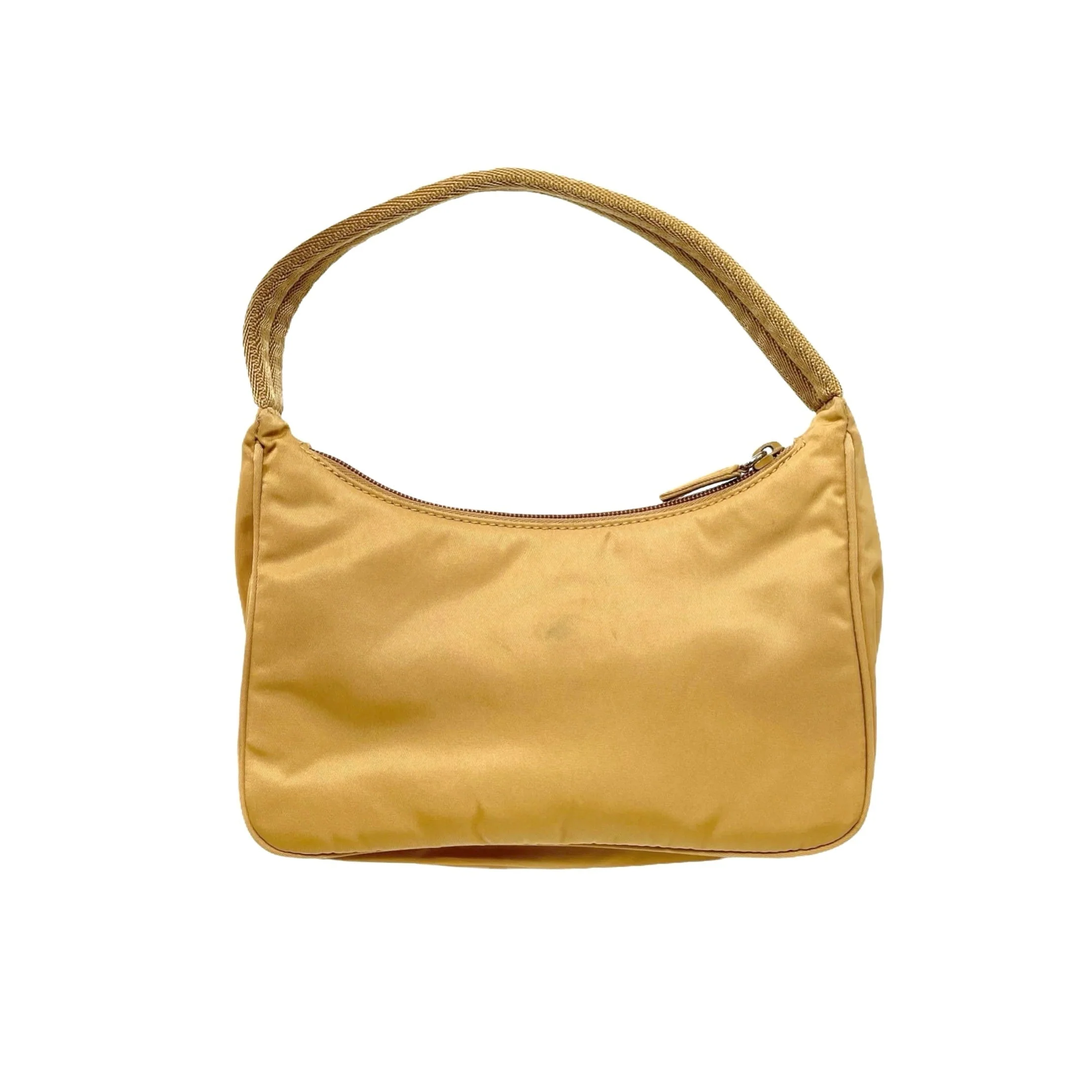 Prada Yellow Nylon Shoulder Bag - Image 2