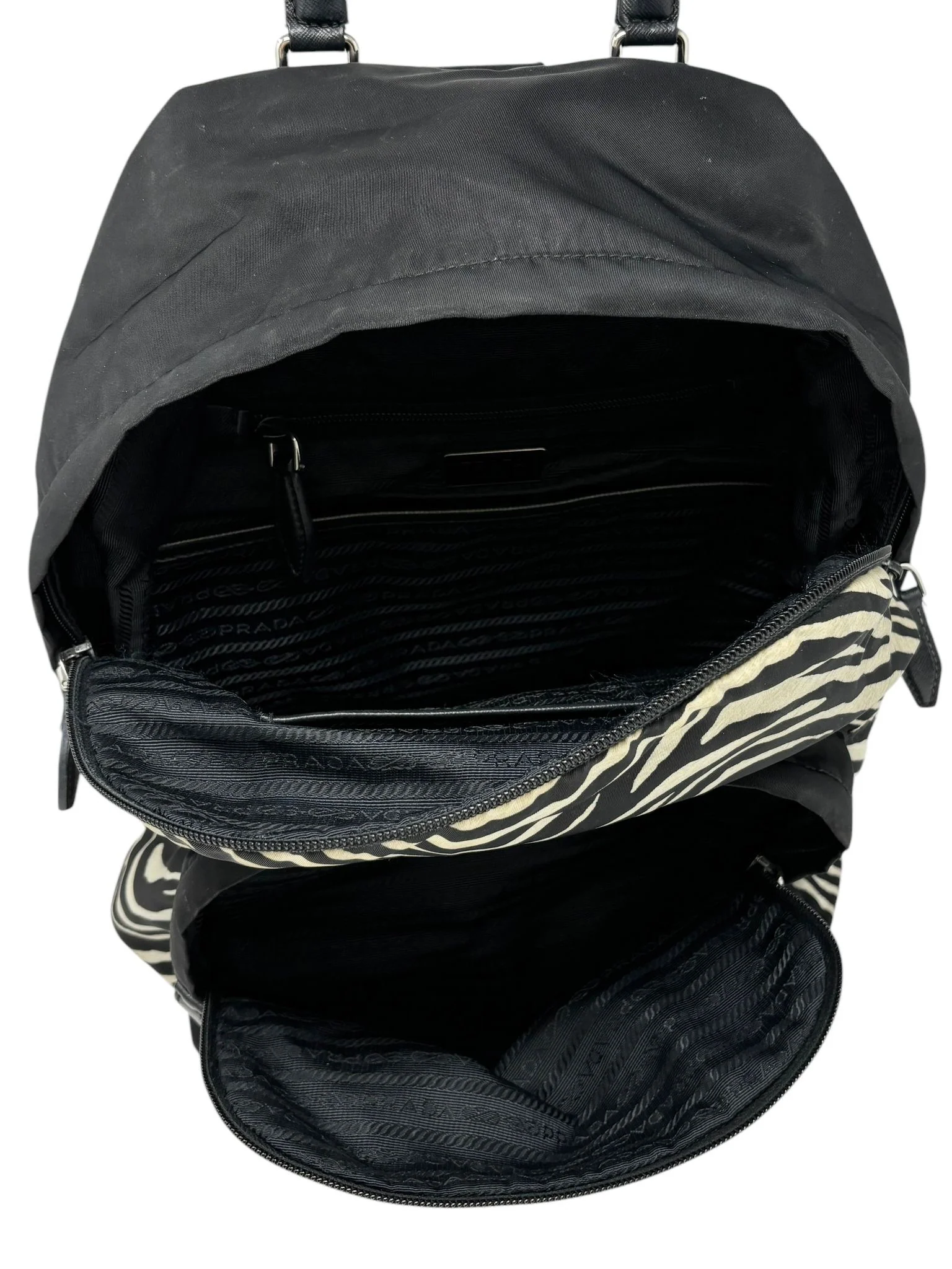 Prada Zebra Nylon Backpack - Image 3
