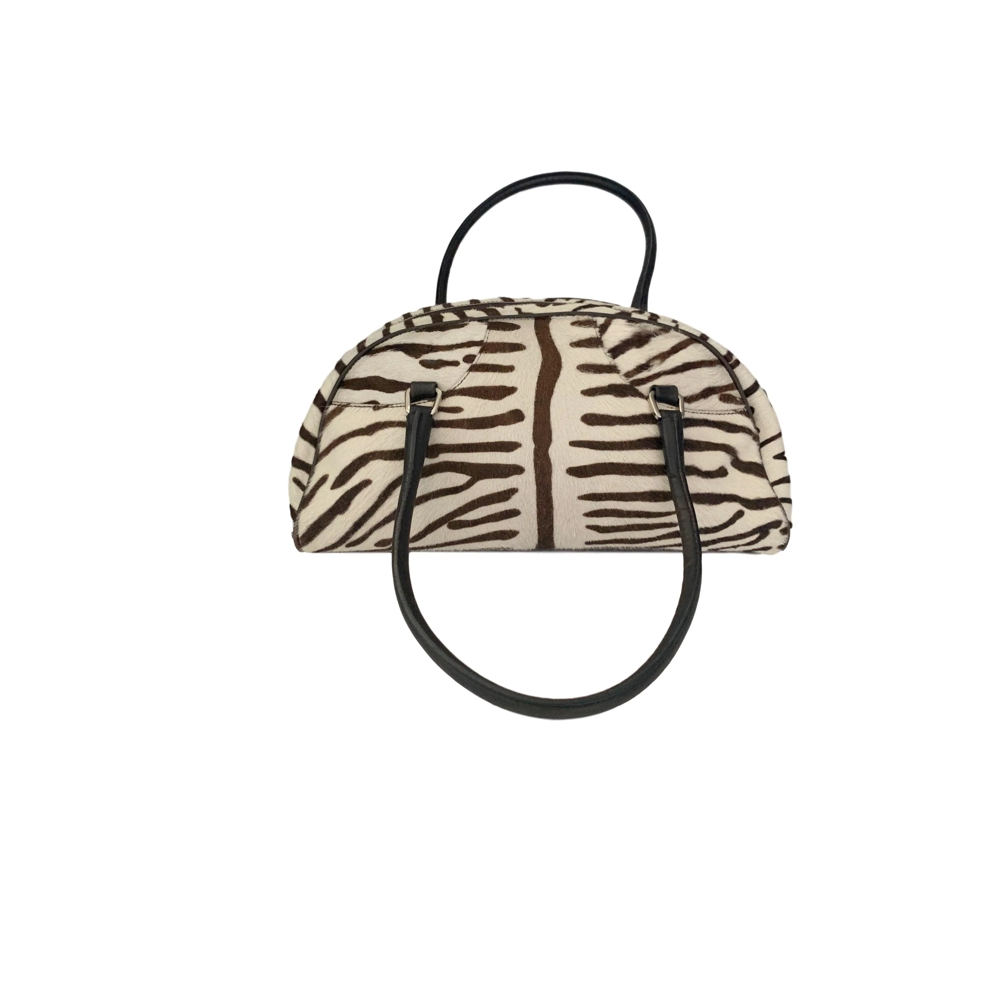 Prada Zebra Logo Bowler Bag - Image 2
