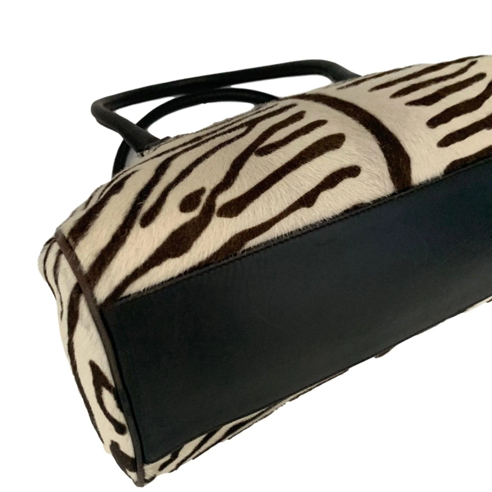 Prada Zebra Logo Bowler Bag - Image 5