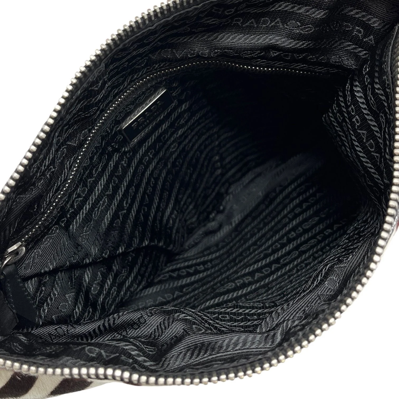 Prada Zebra Logo Shoulder Bag - Image 3