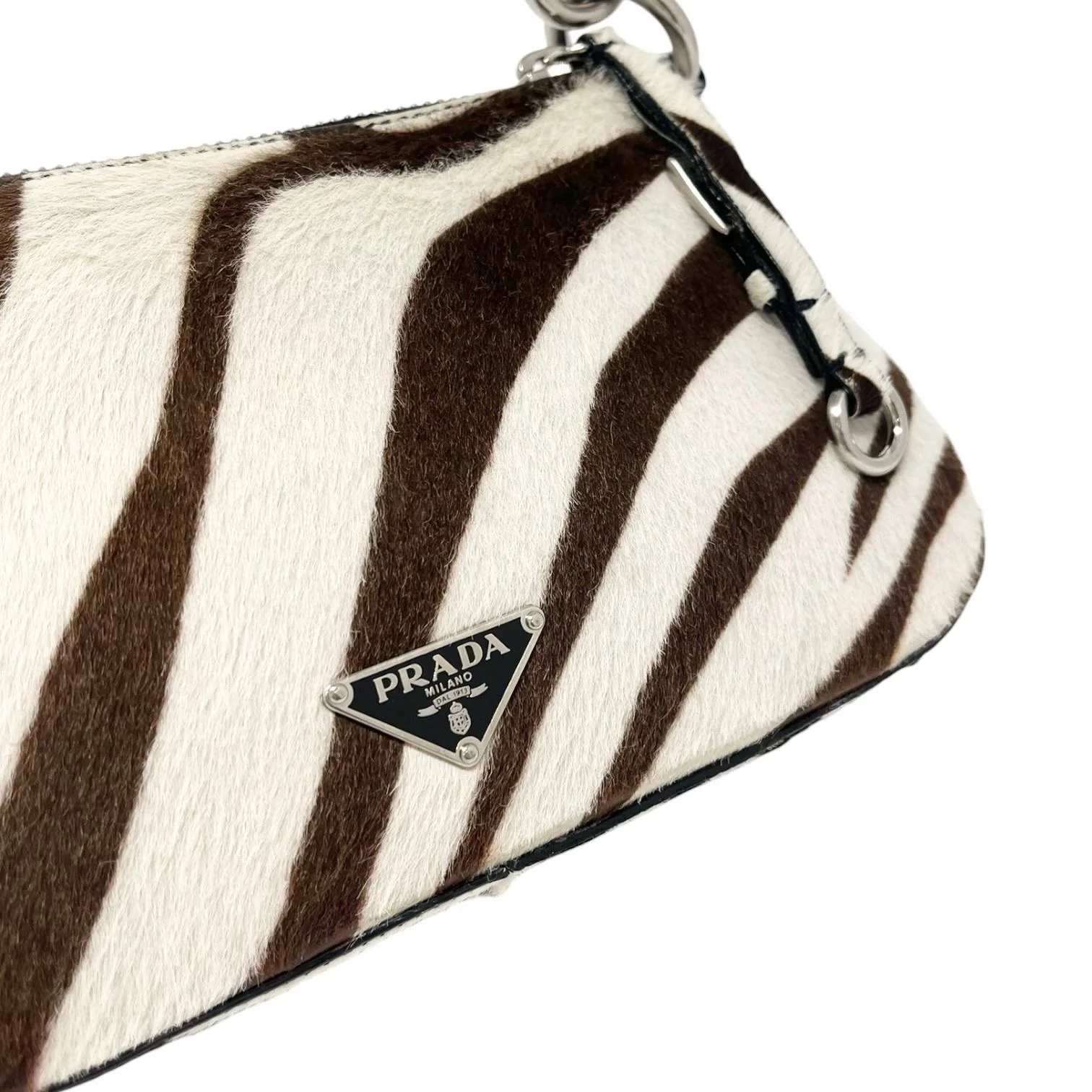 Prada Zebra Logo Shoulder Bag - Image 3