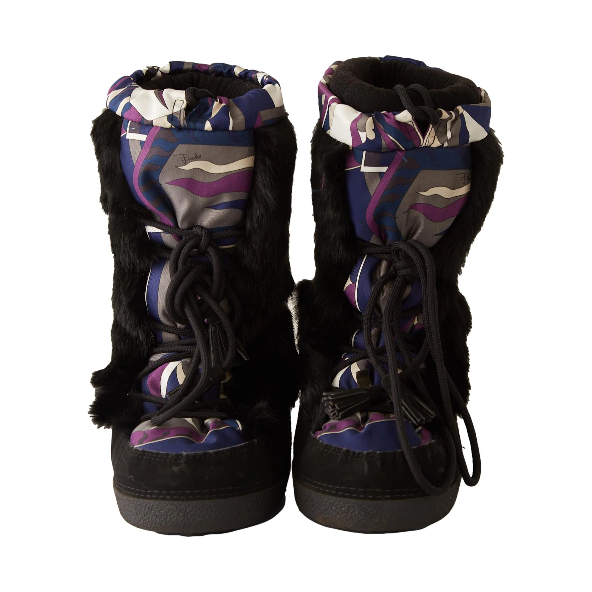 Pucci Black Logo Snow Boots - Image 2