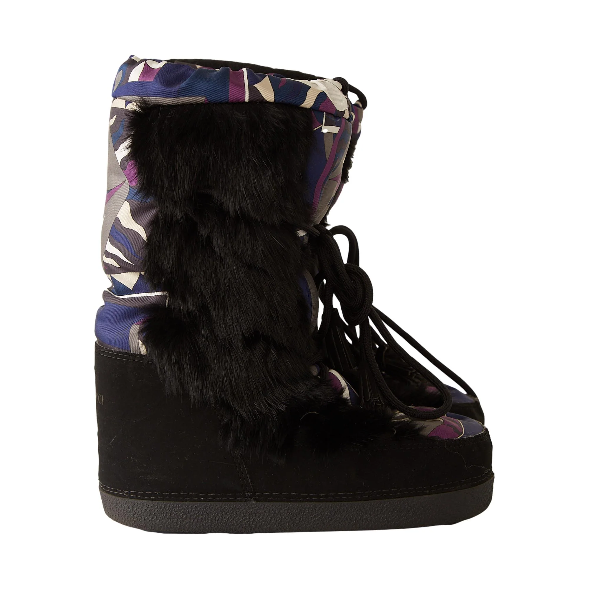 Pucci Black Logo Snow Boots - Image 3