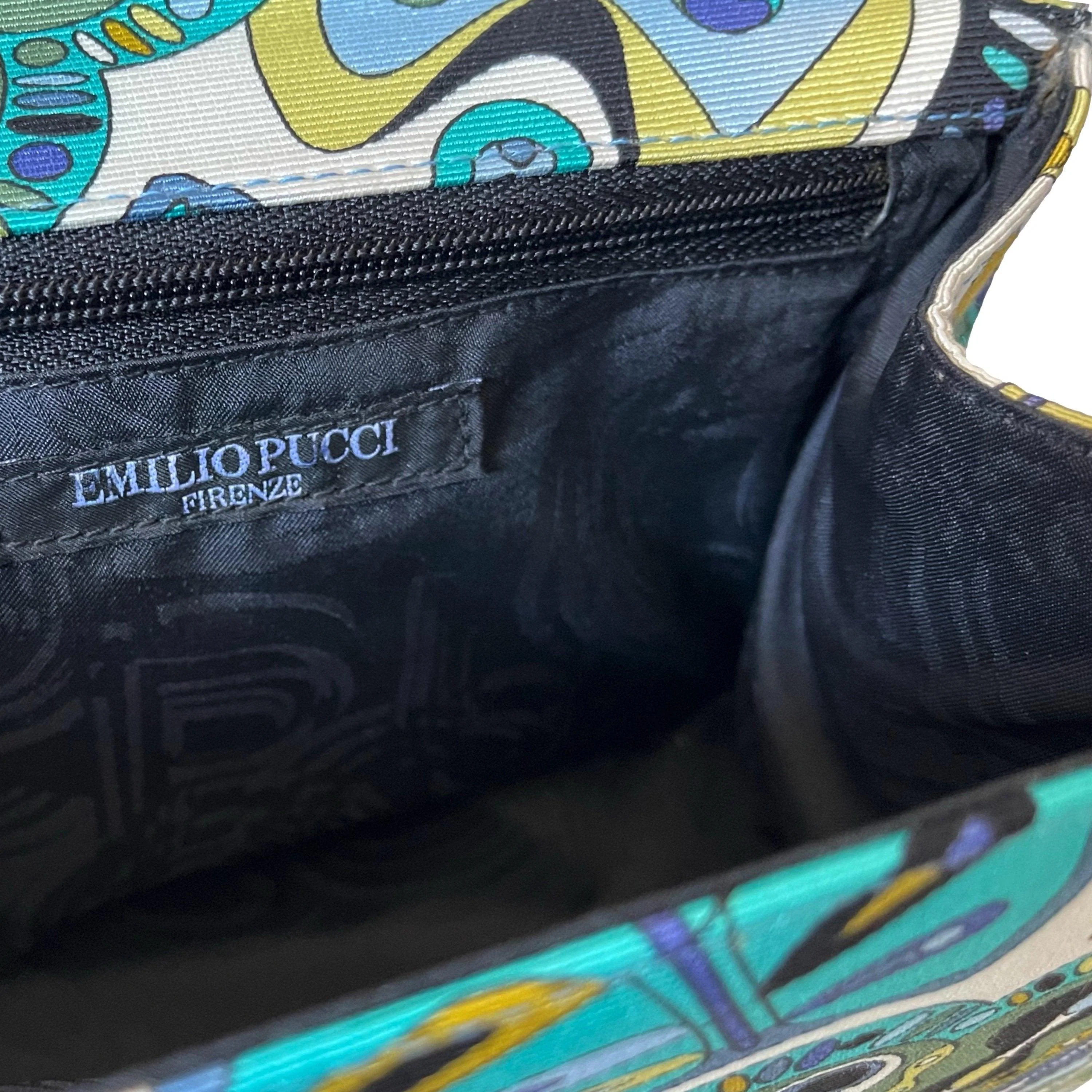 Pucci Blue Print Charm Mini Top Handle Bag - Image 6