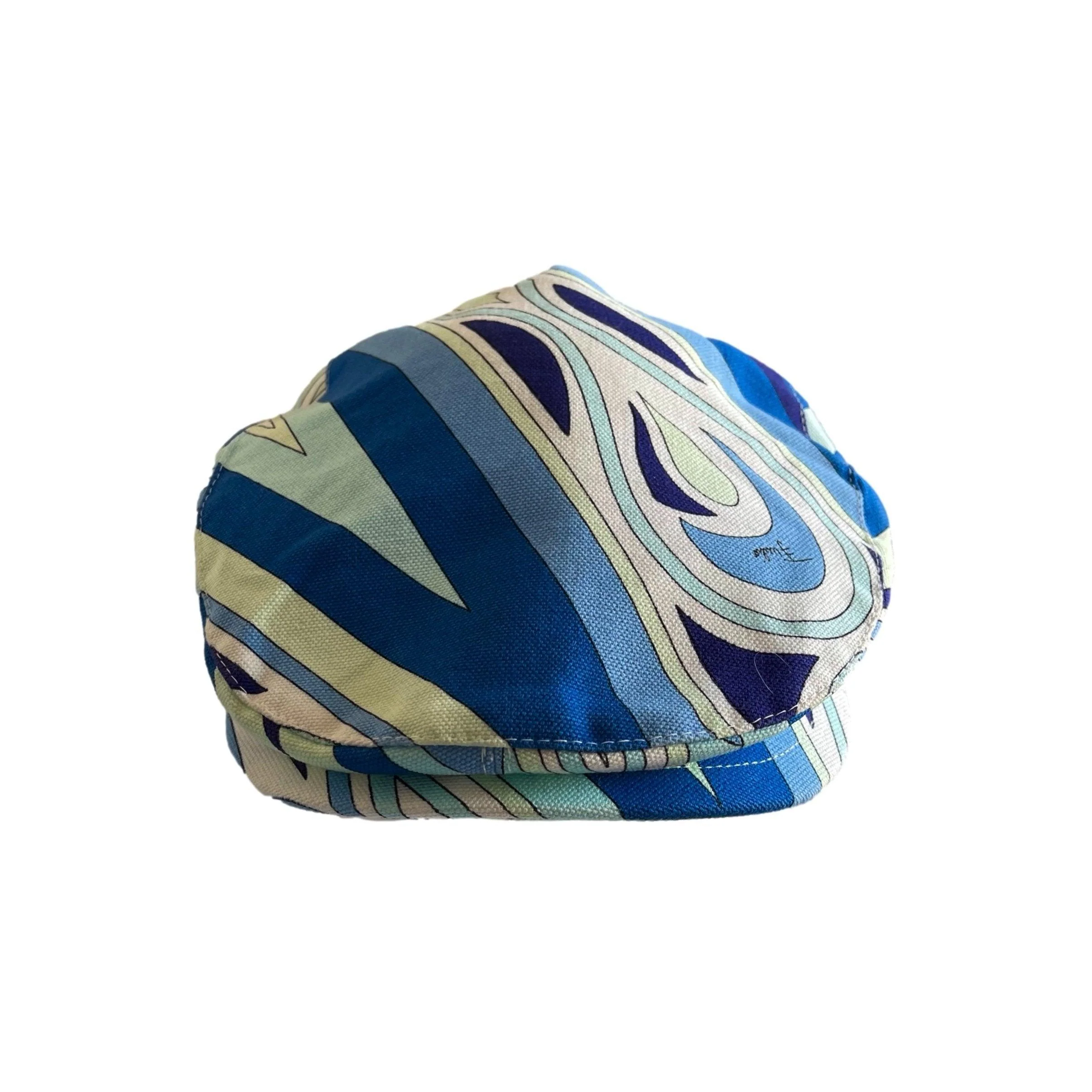 Pucci Blue Print Newsboy Hat