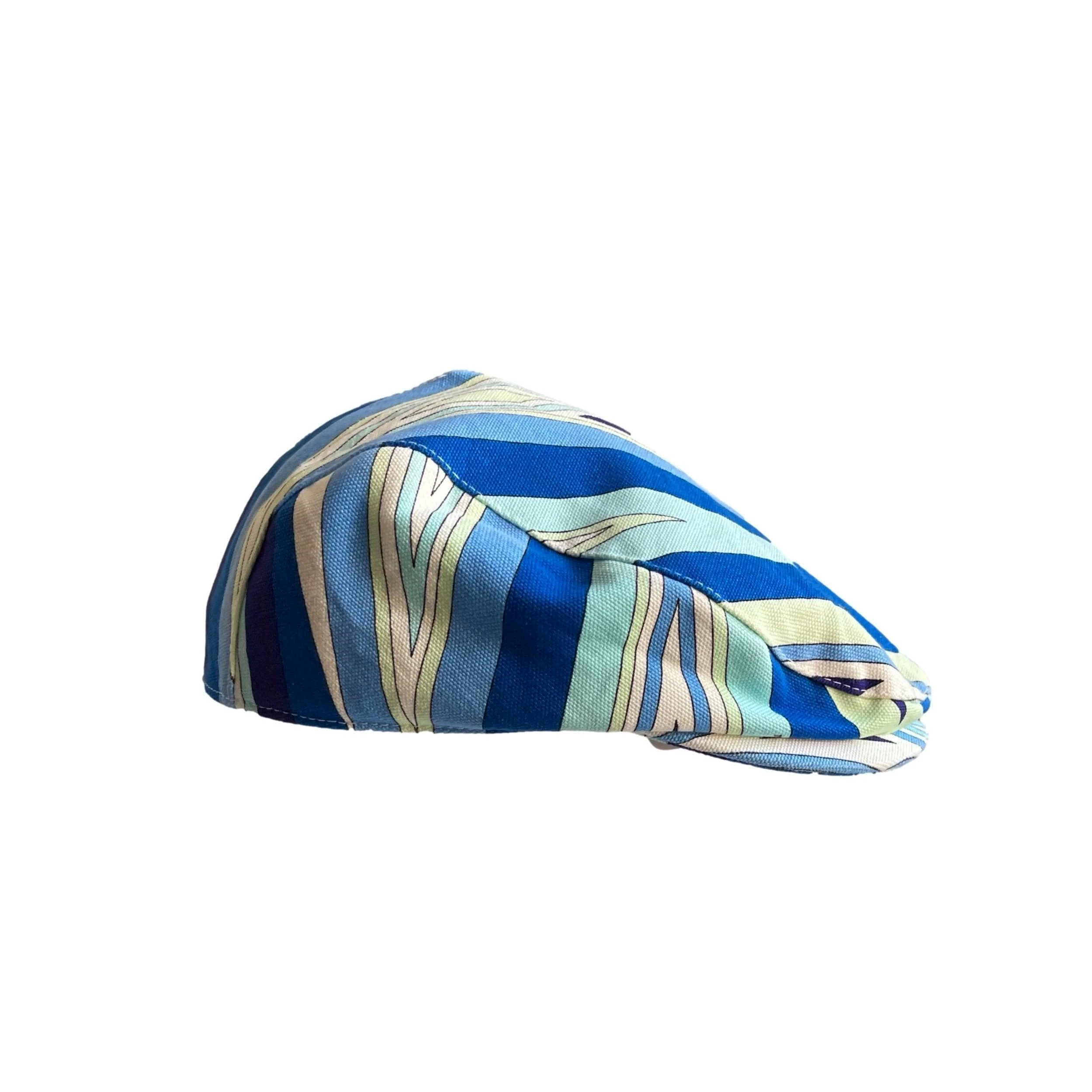 Pucci Blue Print Newsboy Hat - Image 3