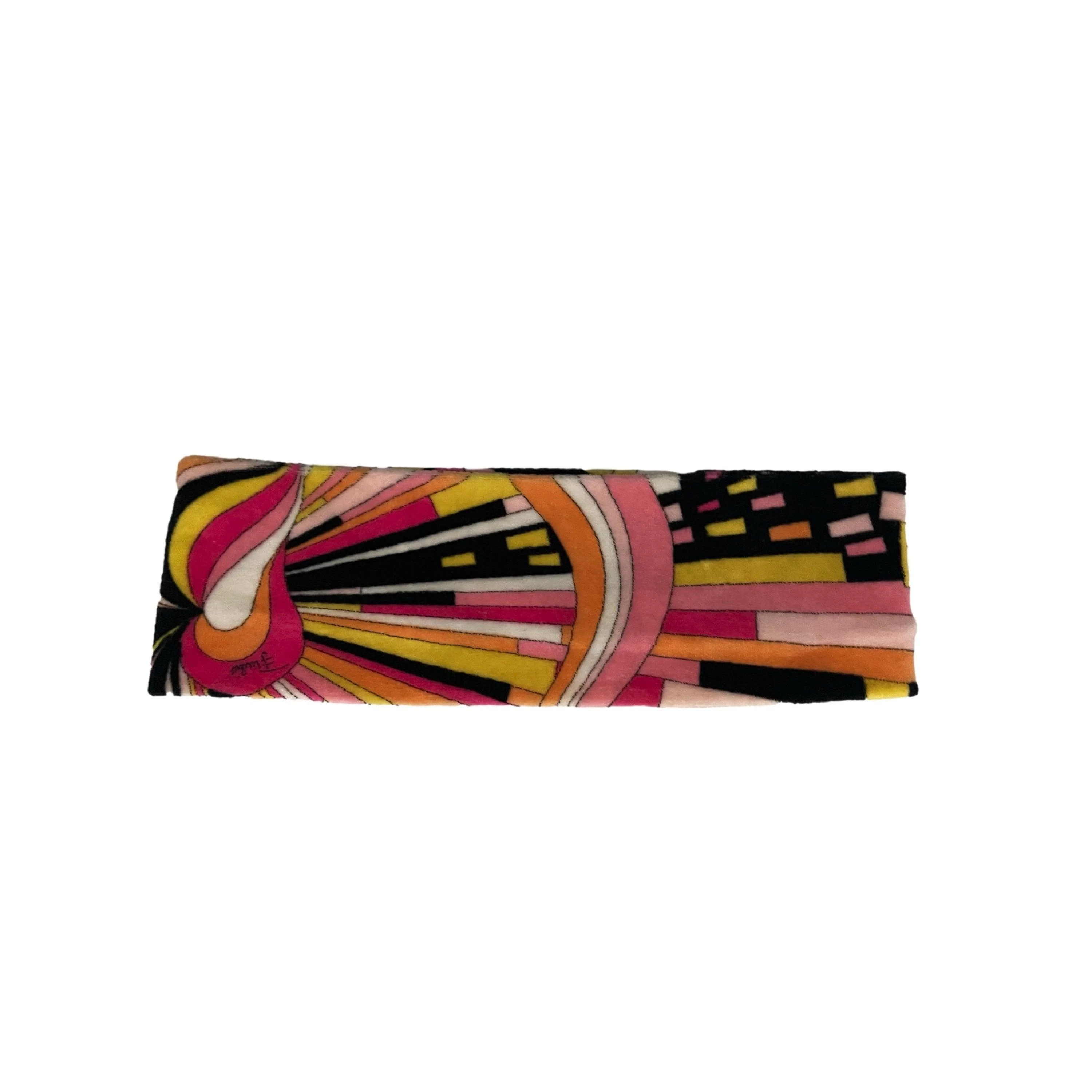 Pucci Brown Print Velour Headband - Image 2