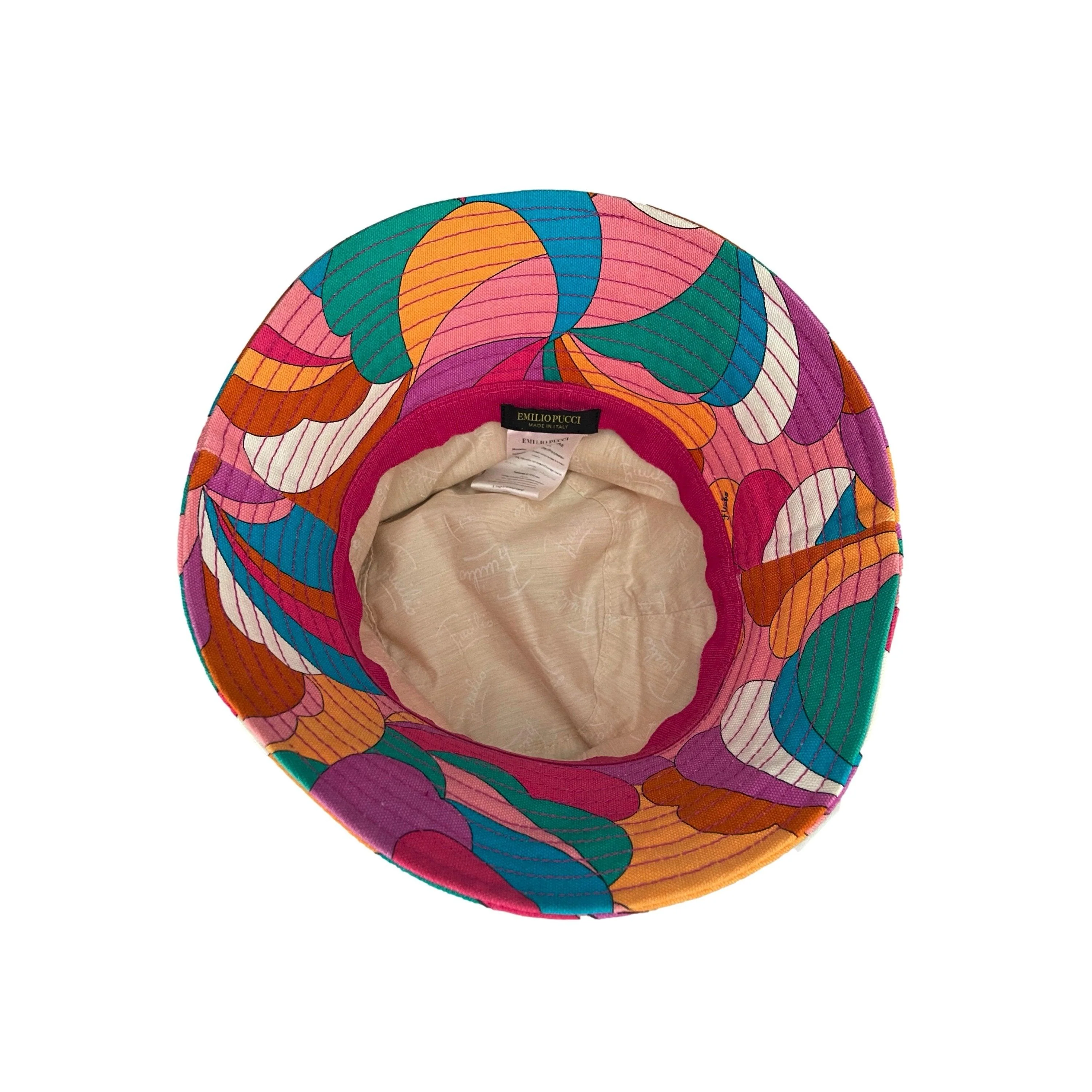 Pucci Hot Pink Print Bucket Hat - Image 4