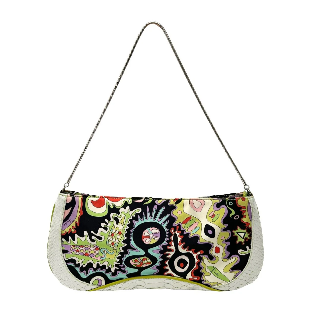 Pucci Multicolor Print Charm Shoulder Bag - Image 2
