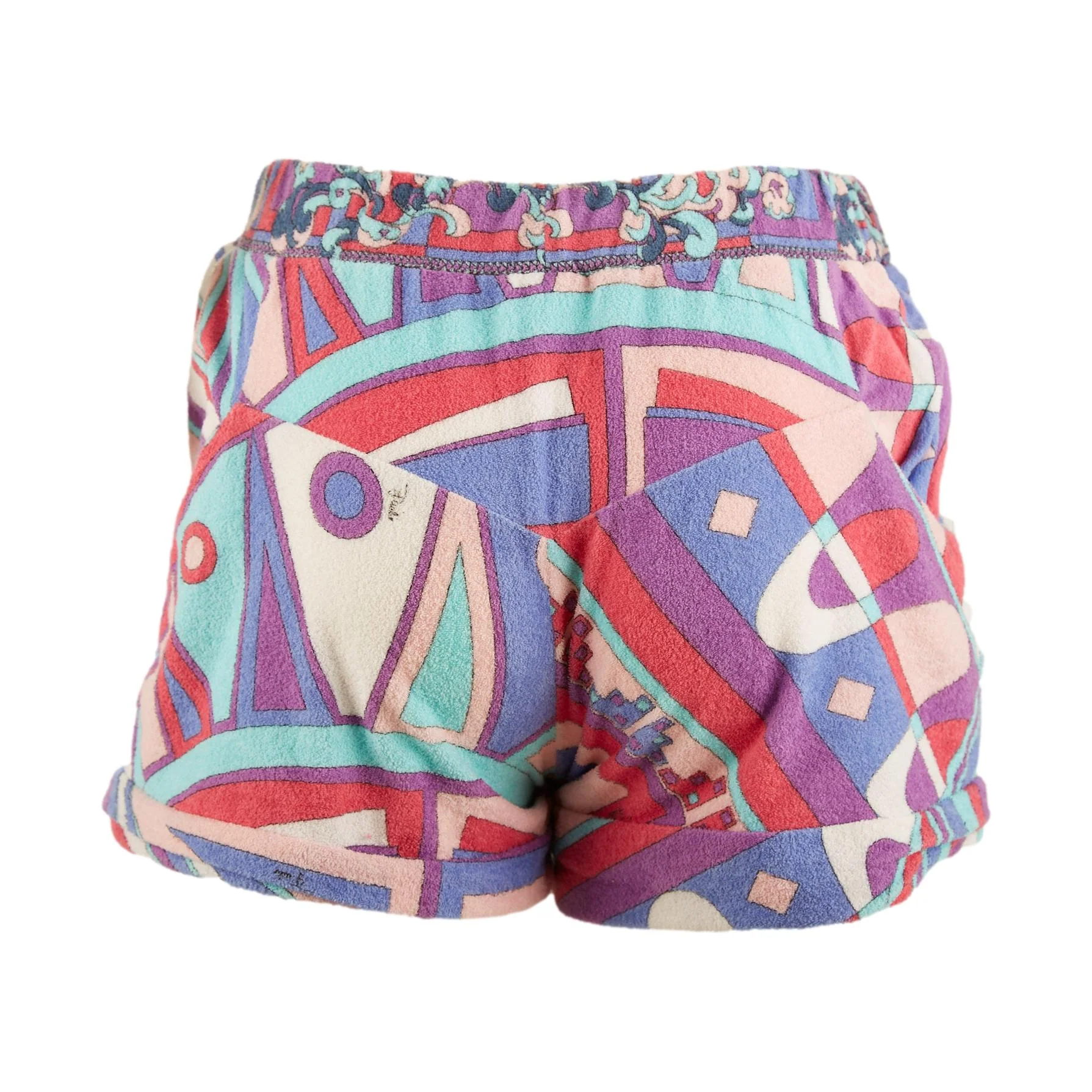Pucci Multicolor Print Terrycloth Shorts - Image 2