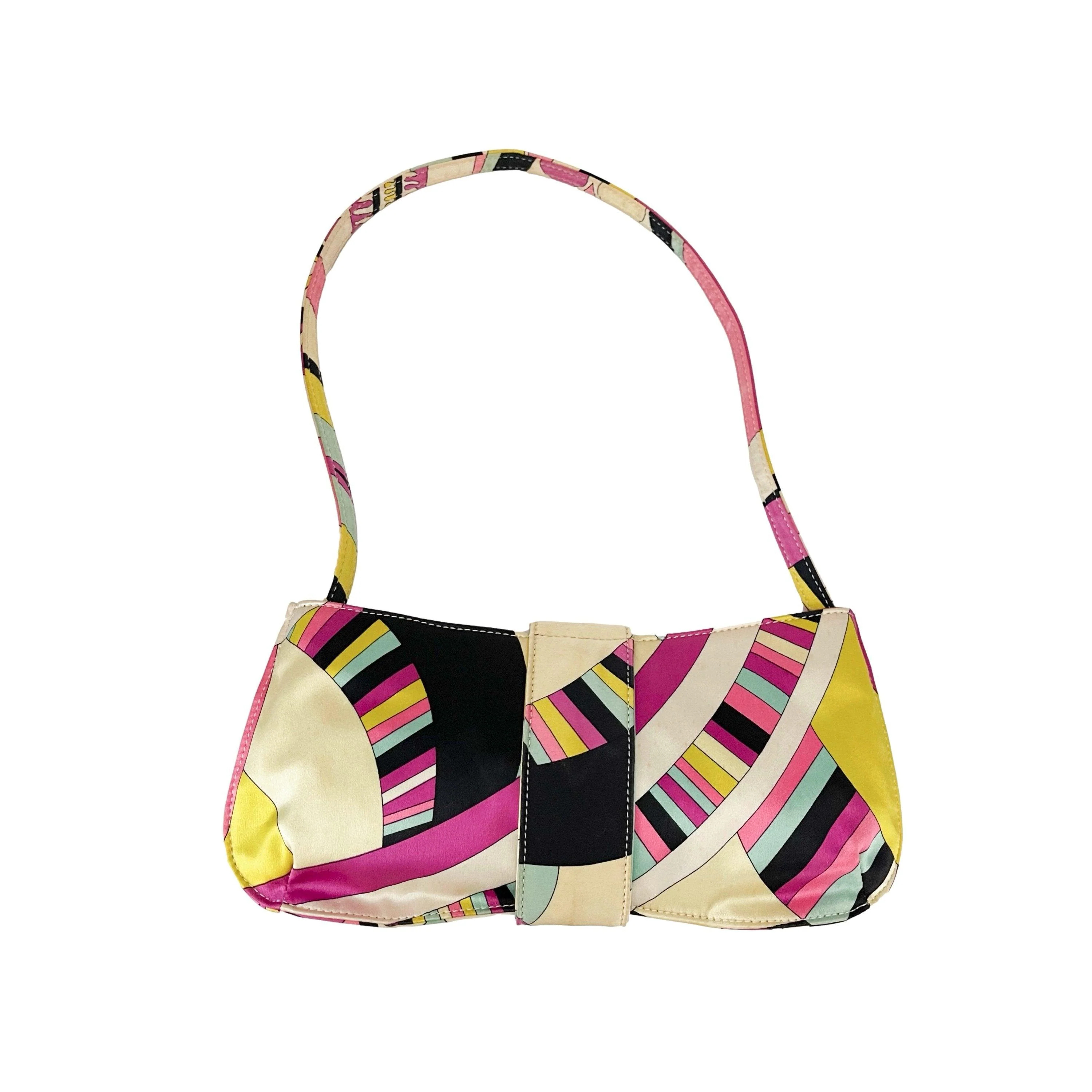 Pucci Multicolor Satin Shoulder Bag - Image 2