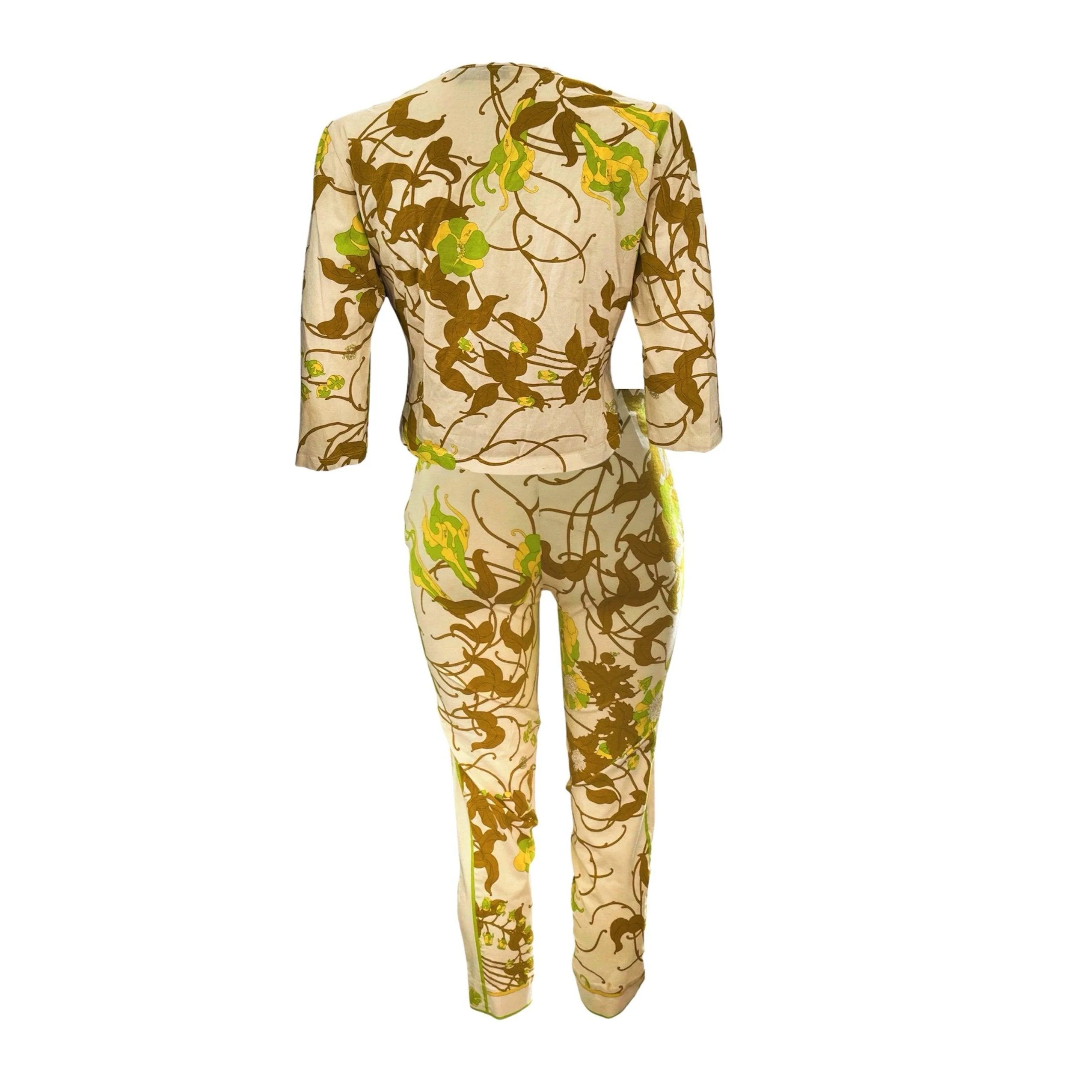 Pucci Mustard Print Pant Set - Image 2