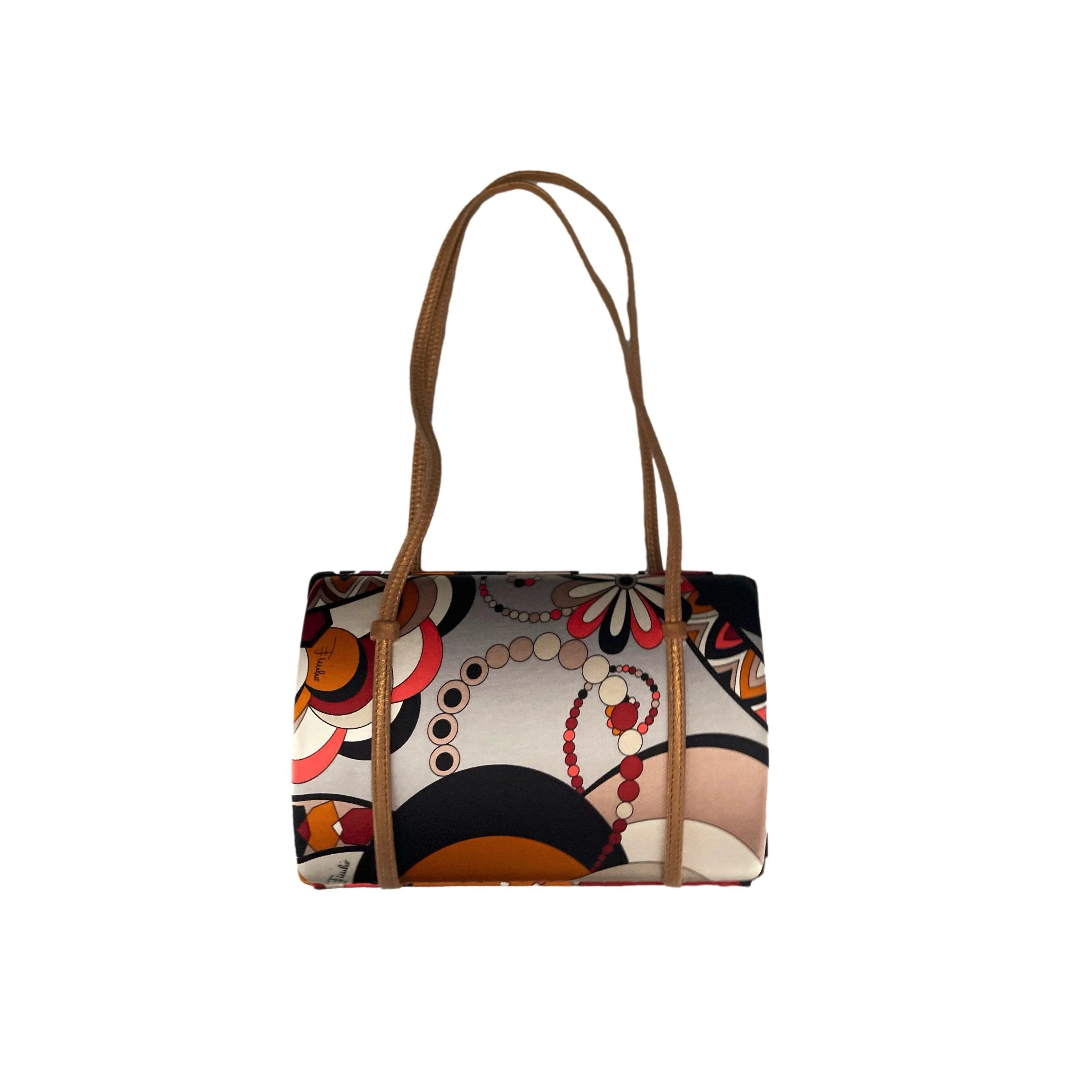 Pucci Orange Print Box Bag - Image 2