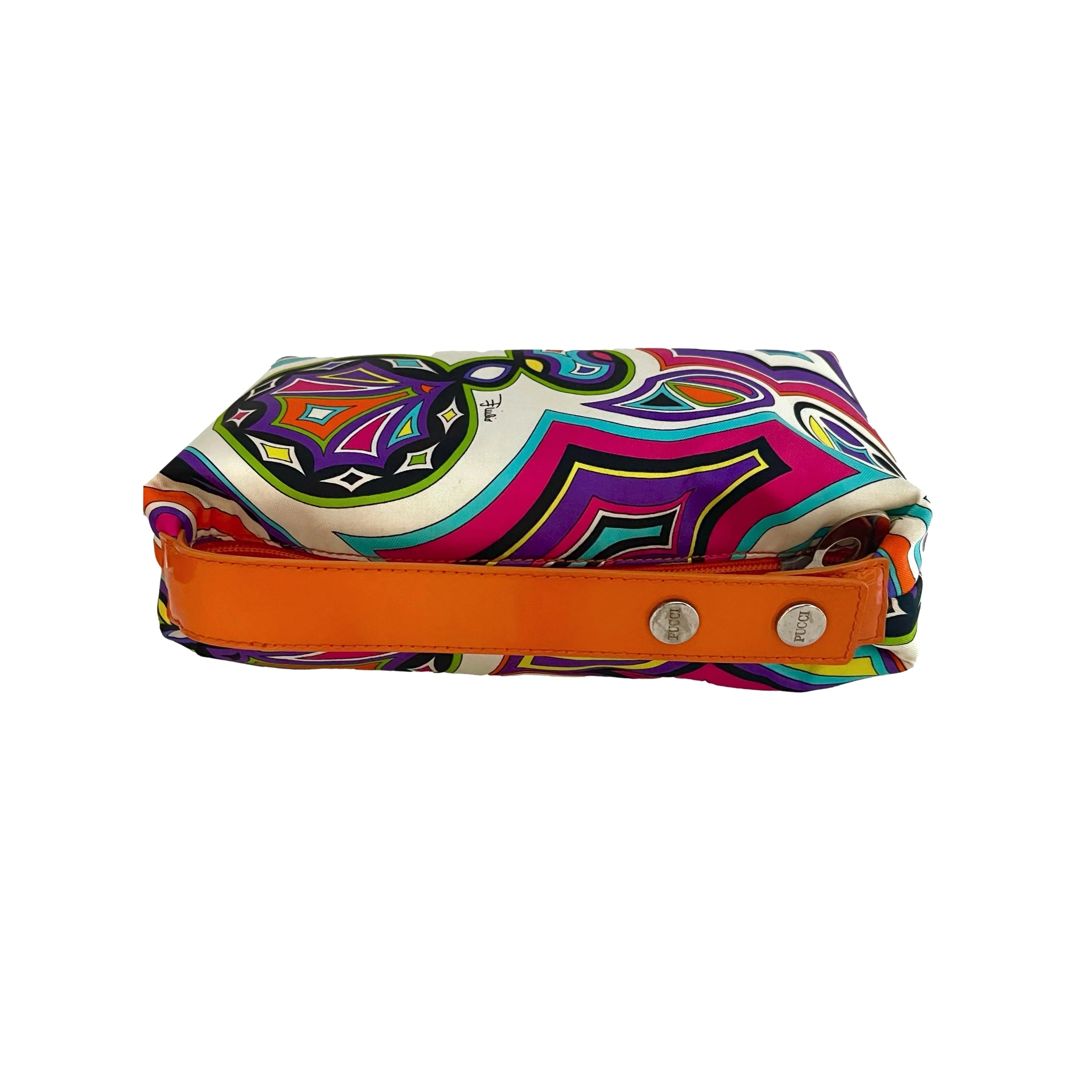 Pucci Orange Print Top Handle Bag - Image 2