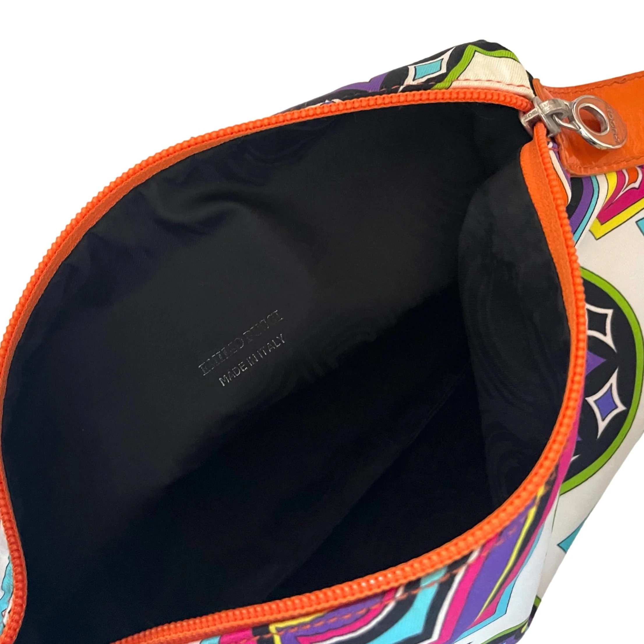 Pucci Orange Print Top Handle Bag - Image 3