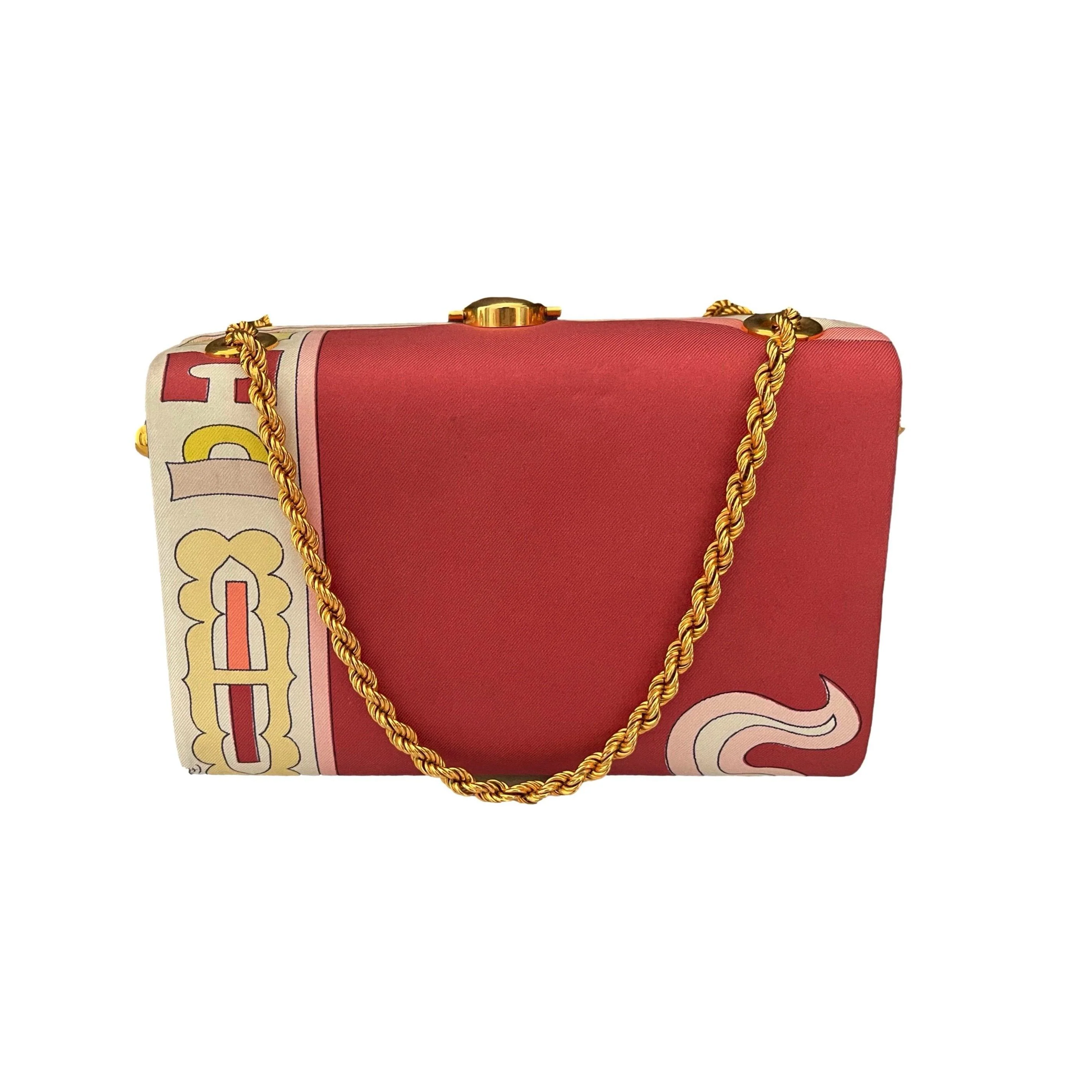 Pucci Pink Chain Box Clutch - Image 2