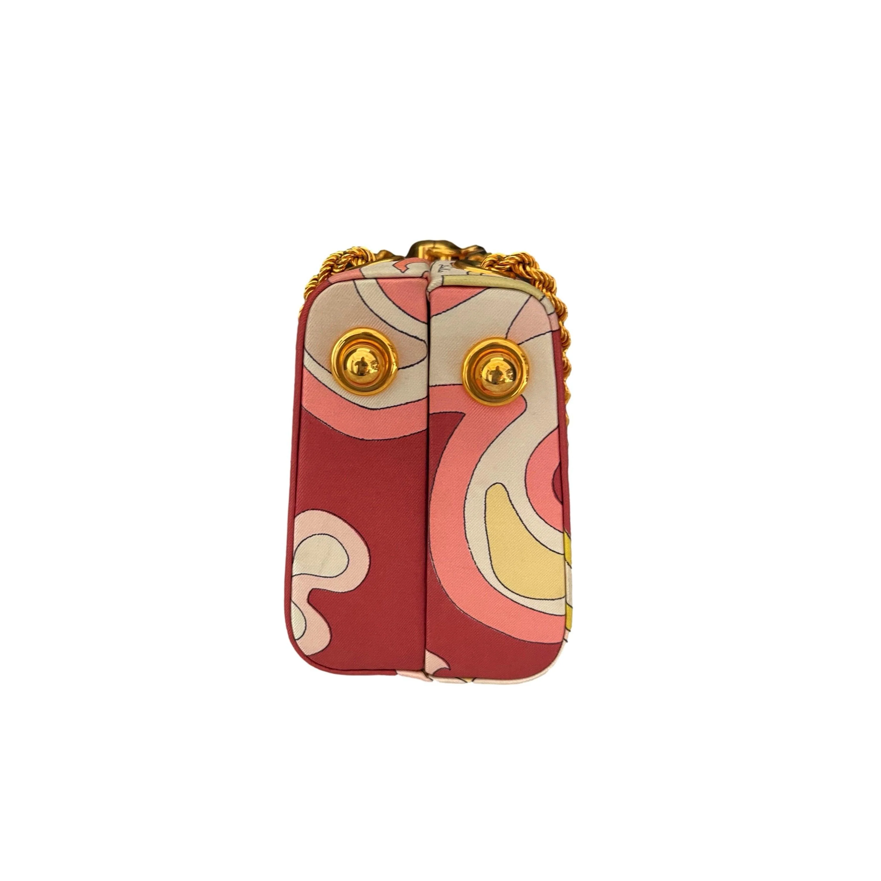 Pucci Pink Chain Box Clutch - Image 3