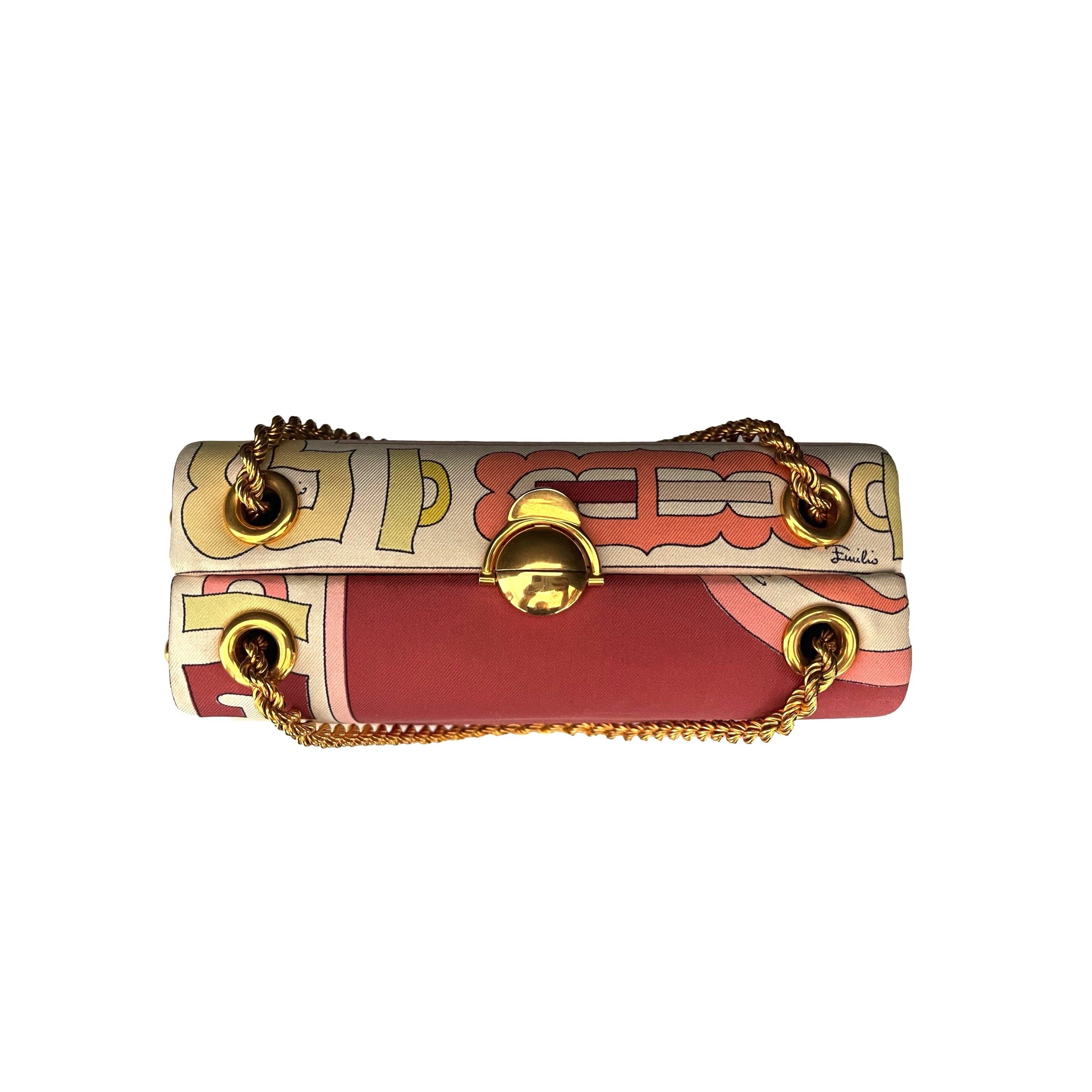Pucci Pink Chain Box Clutch - Image 5