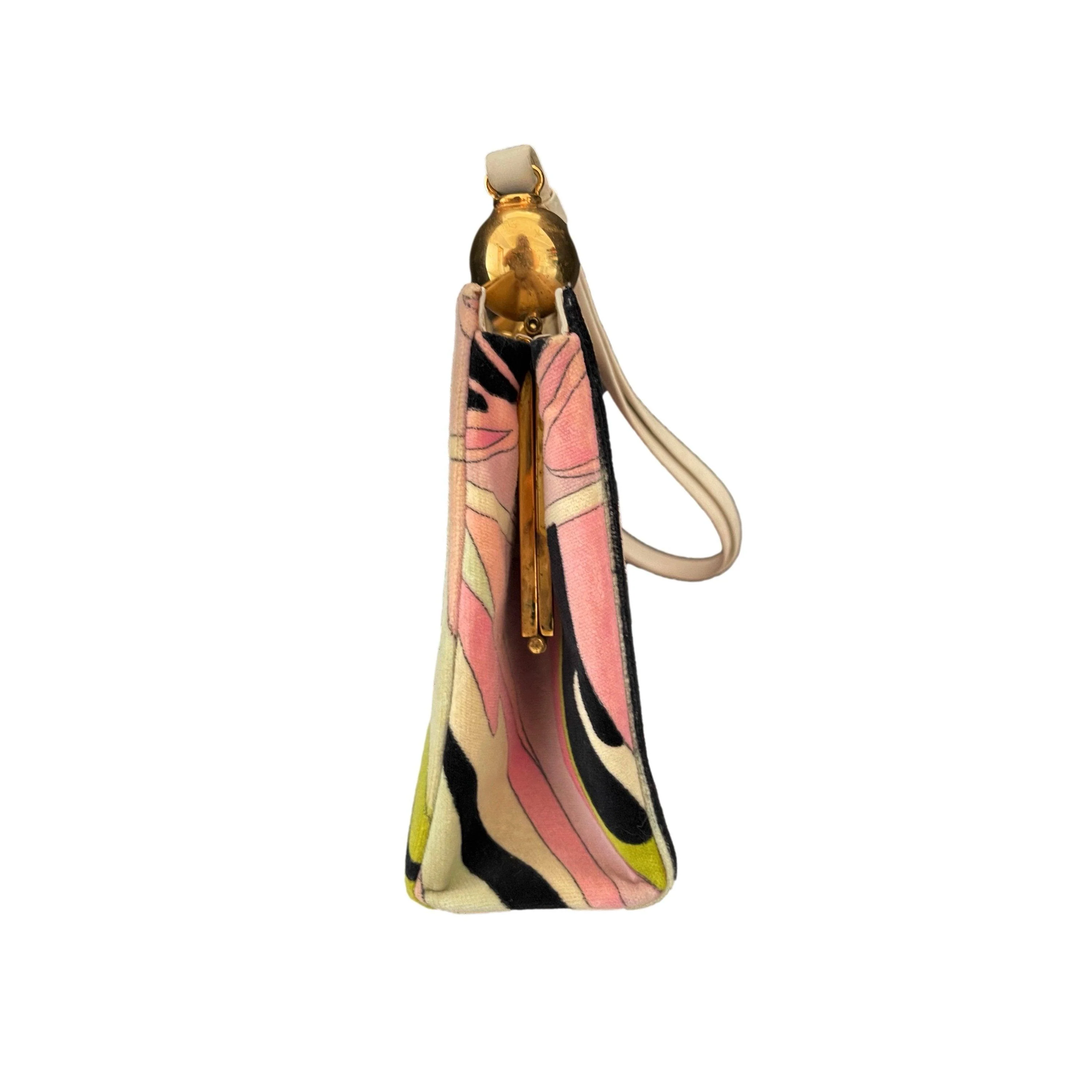 Pucci Pink Print Clasp Bag - Image 3