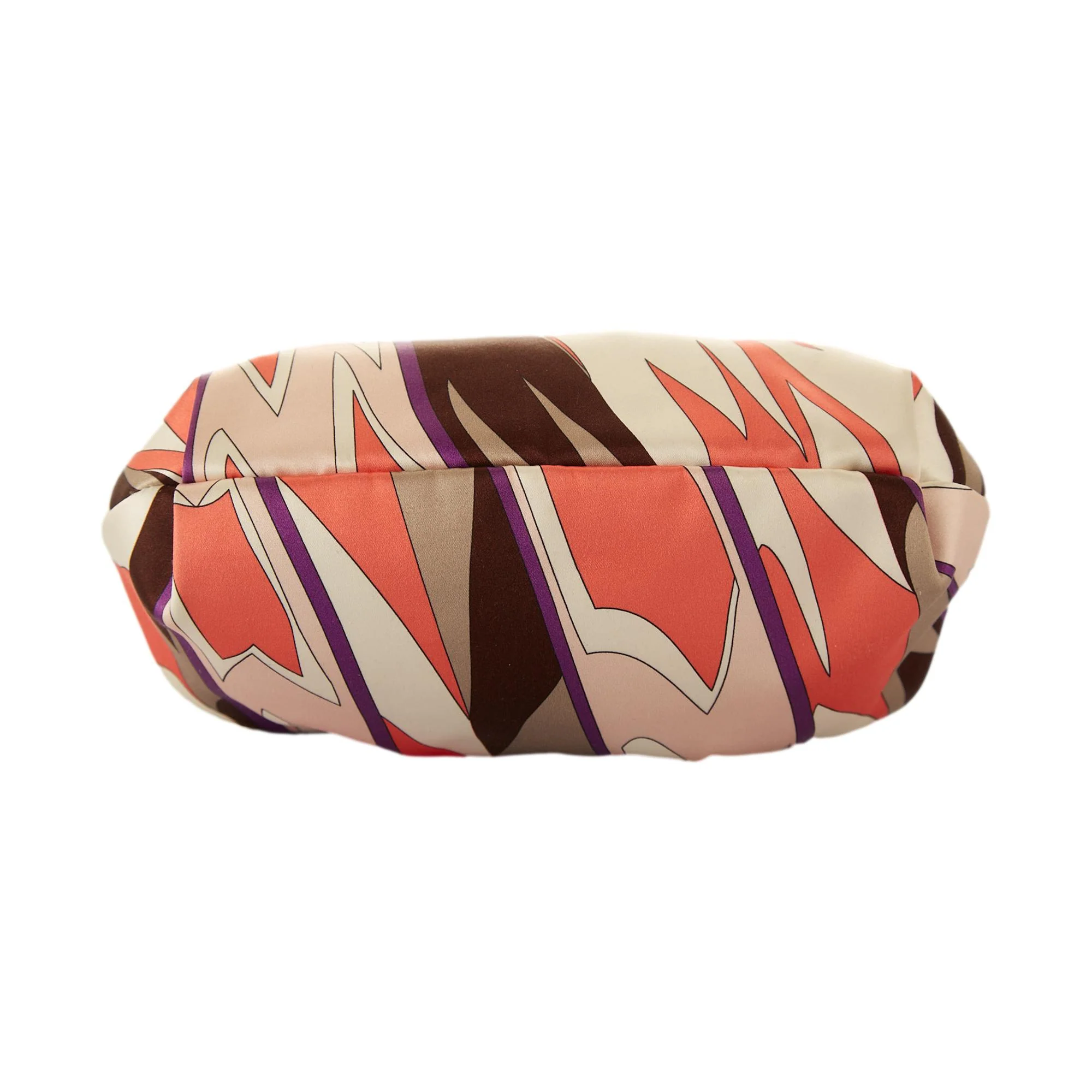 Pucci Pink Print Satin Kisslock Bag - Image 3