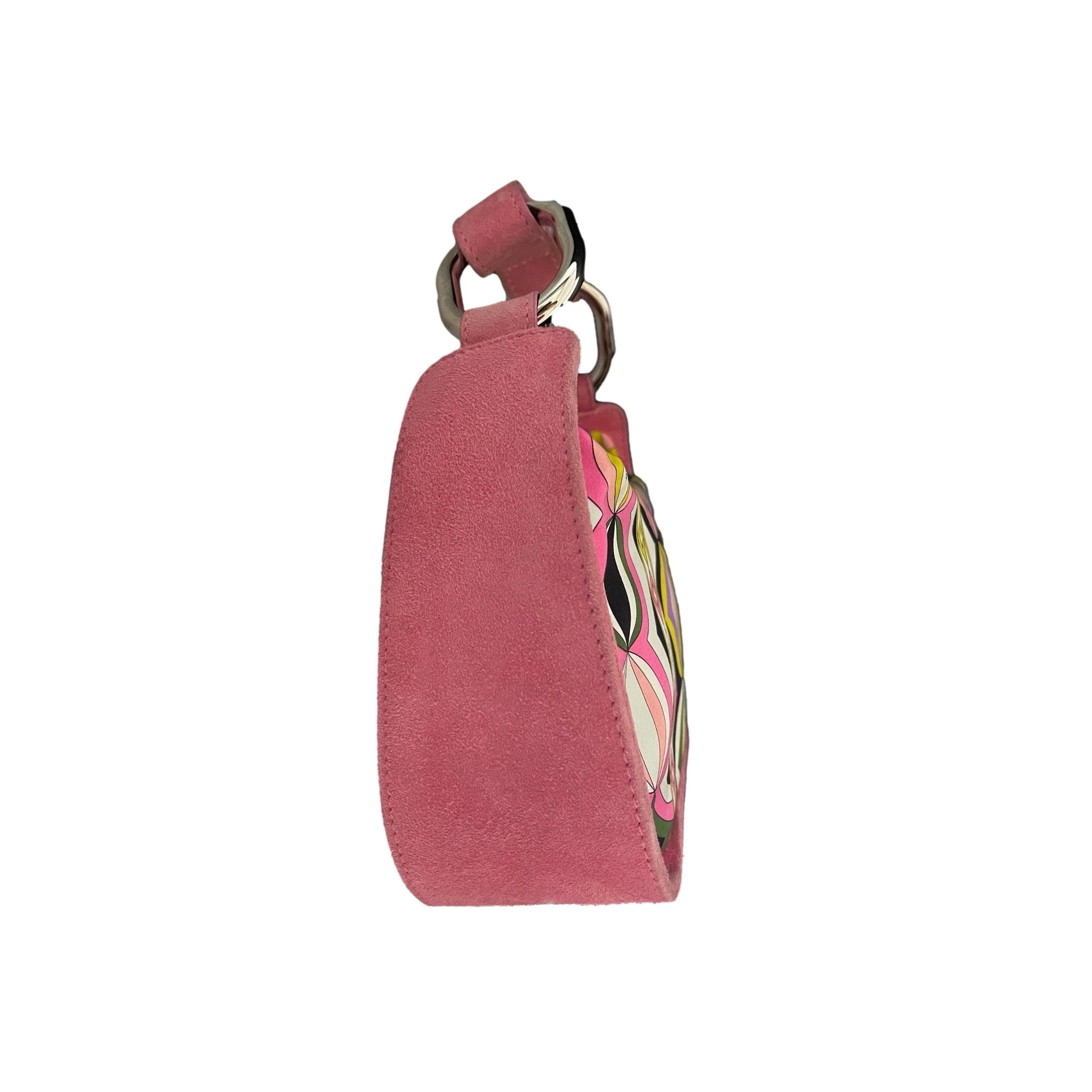 Pucci Pink Print Suede Mini Bag - Image 3