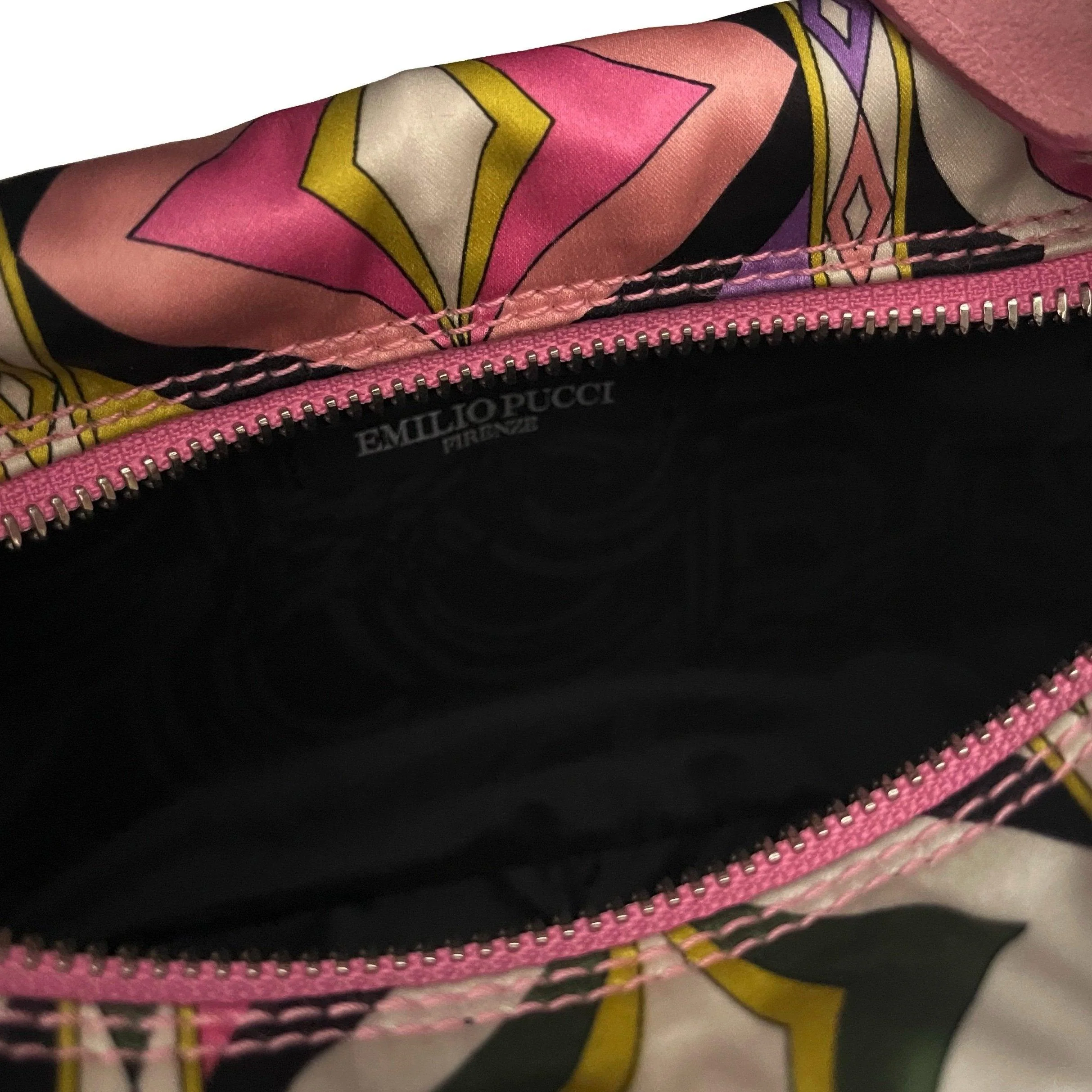 Pucci Pink Print Suede Mini Bag - Image 5