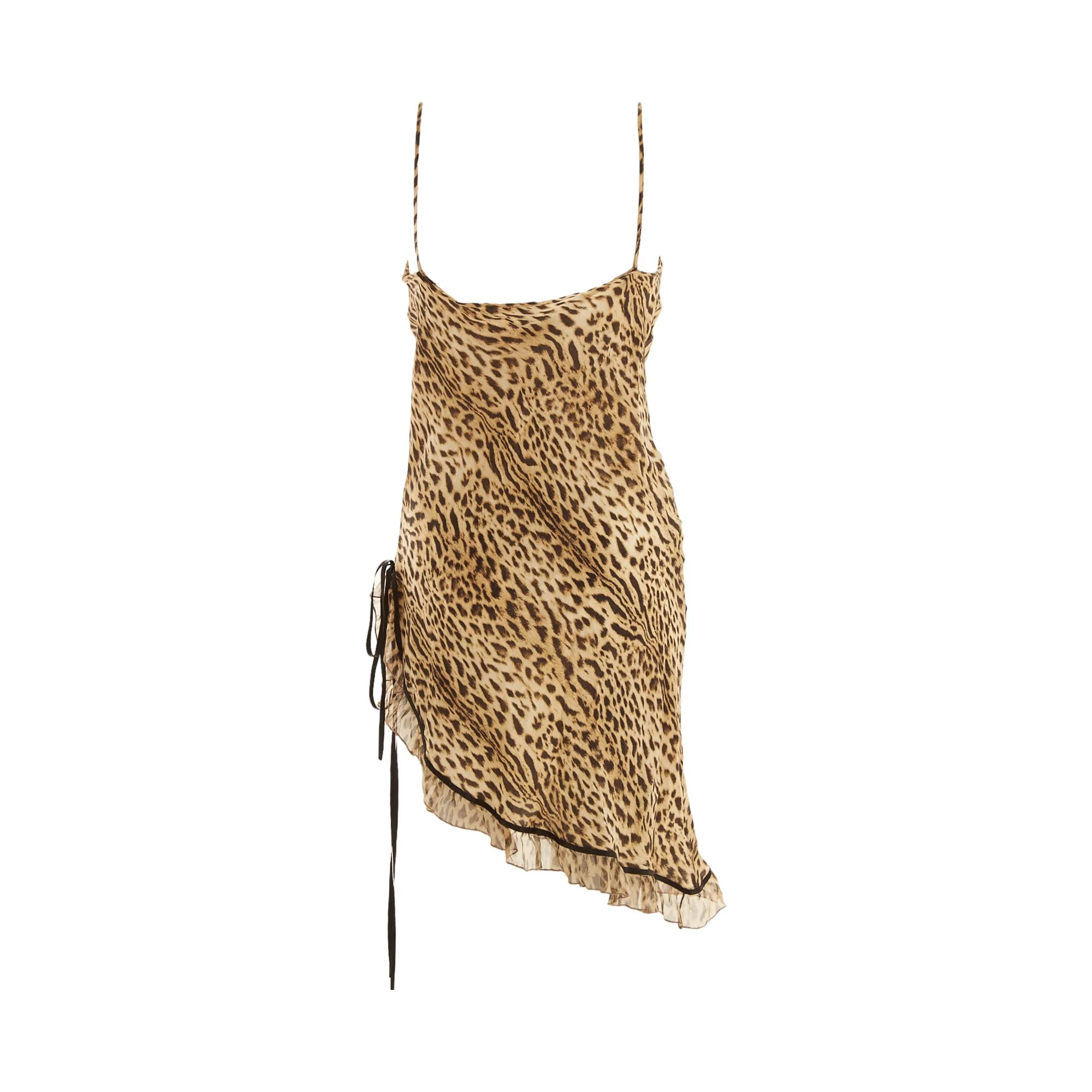 Roberto Cavalli Cheetah Print Silk Dress - Image 2