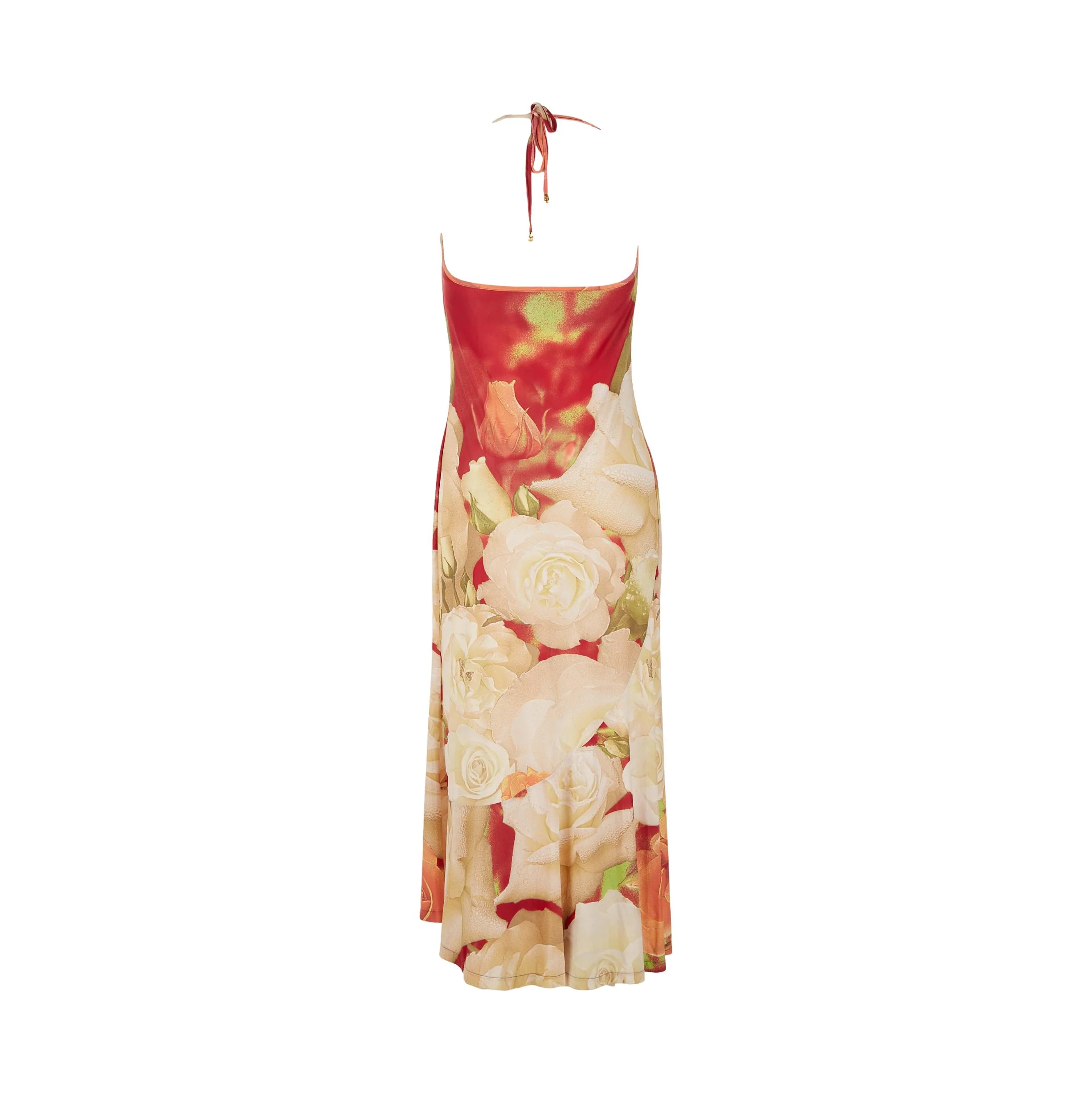Roberto Cavalli Floral Print Halter Dress - Image 2