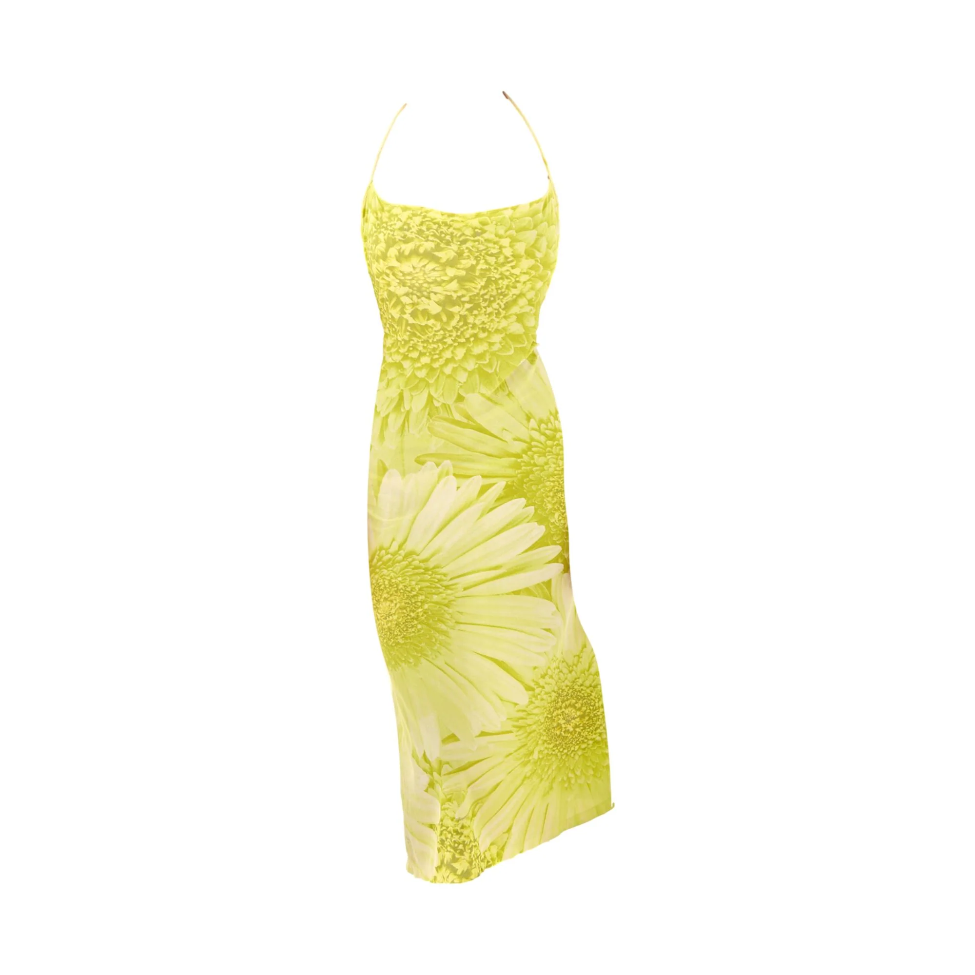 Roberto Cavalli Green Floral Dress