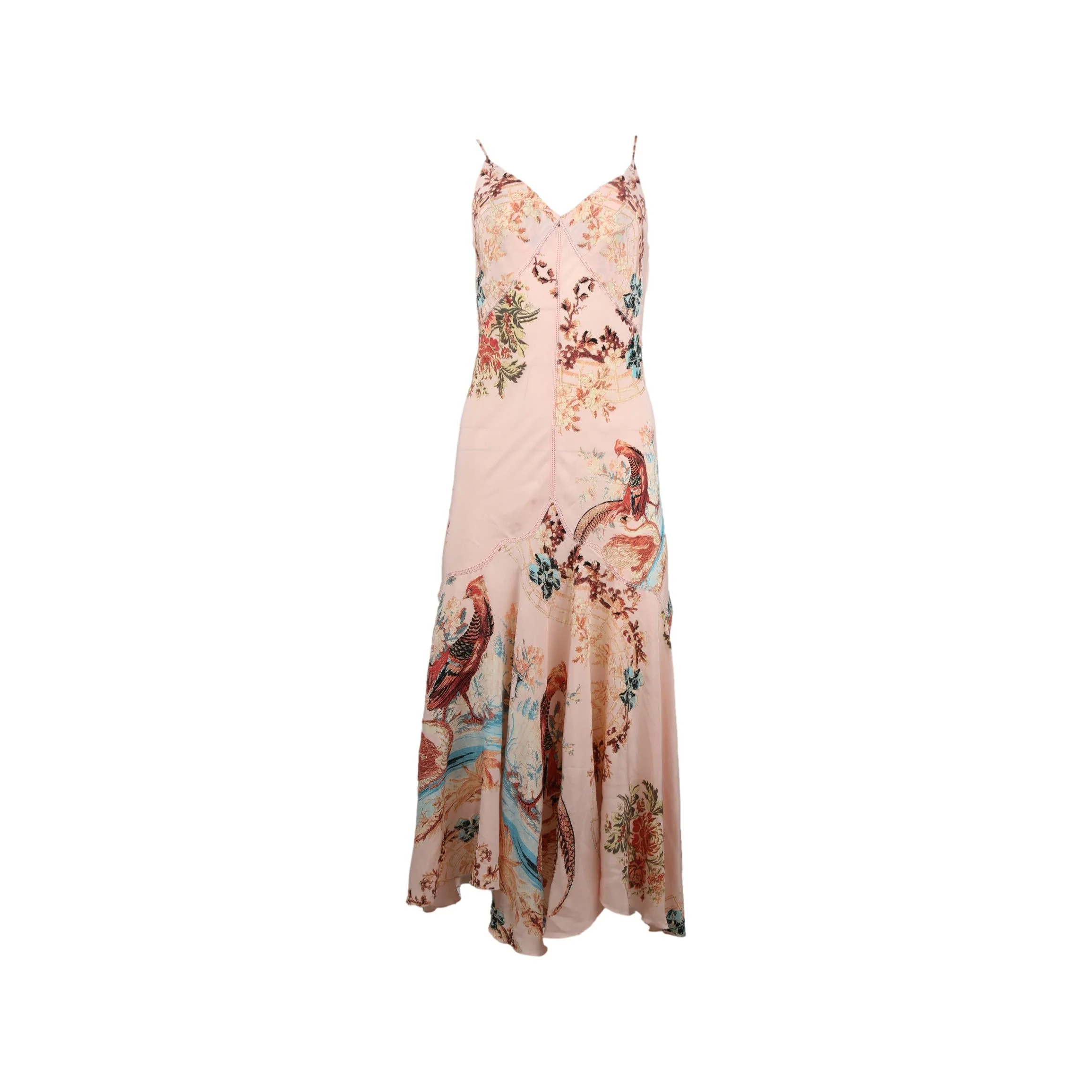 Roberto Cavalli Pink Floral Dress