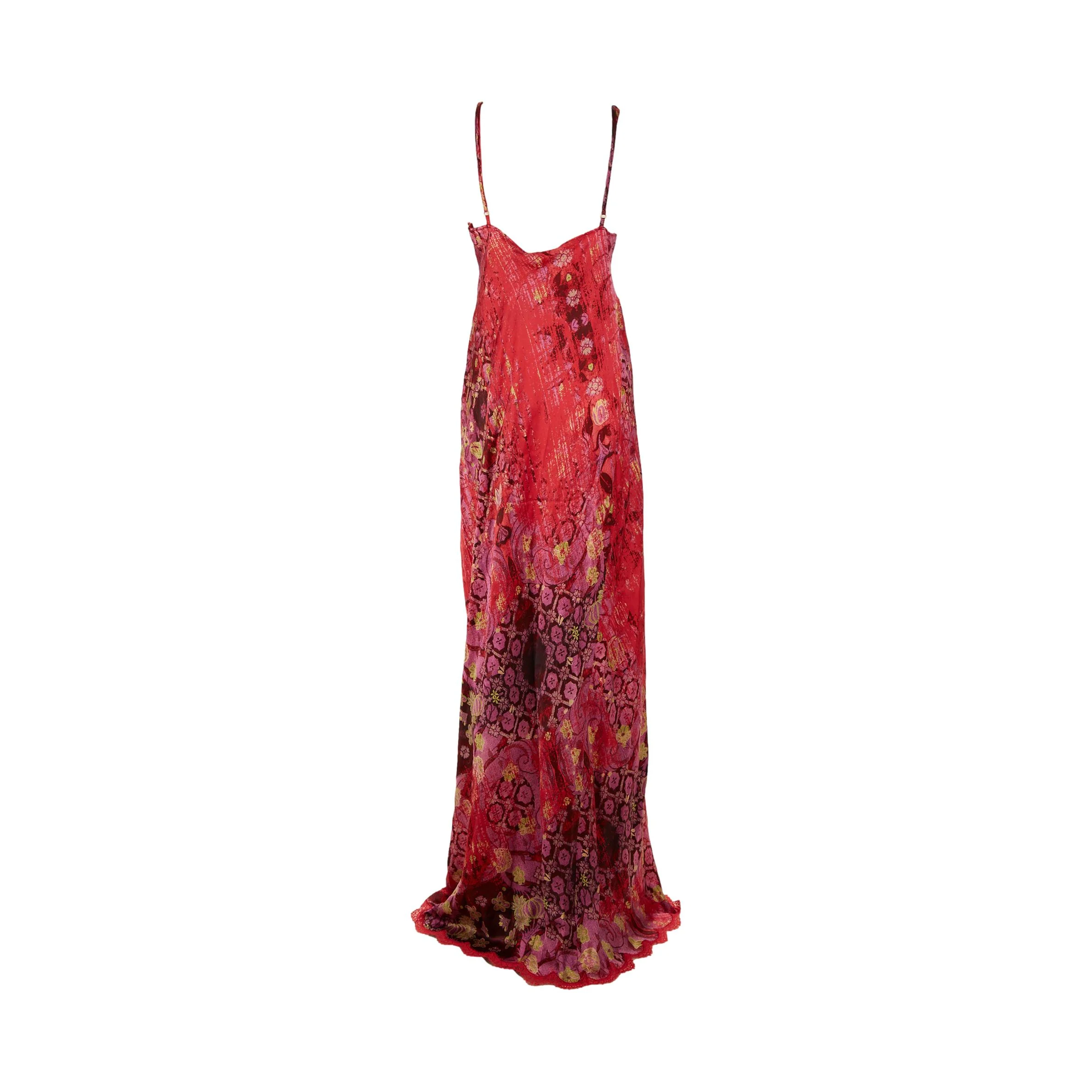 Roberto Cavalli Pink Floral Print Dress - Image 2