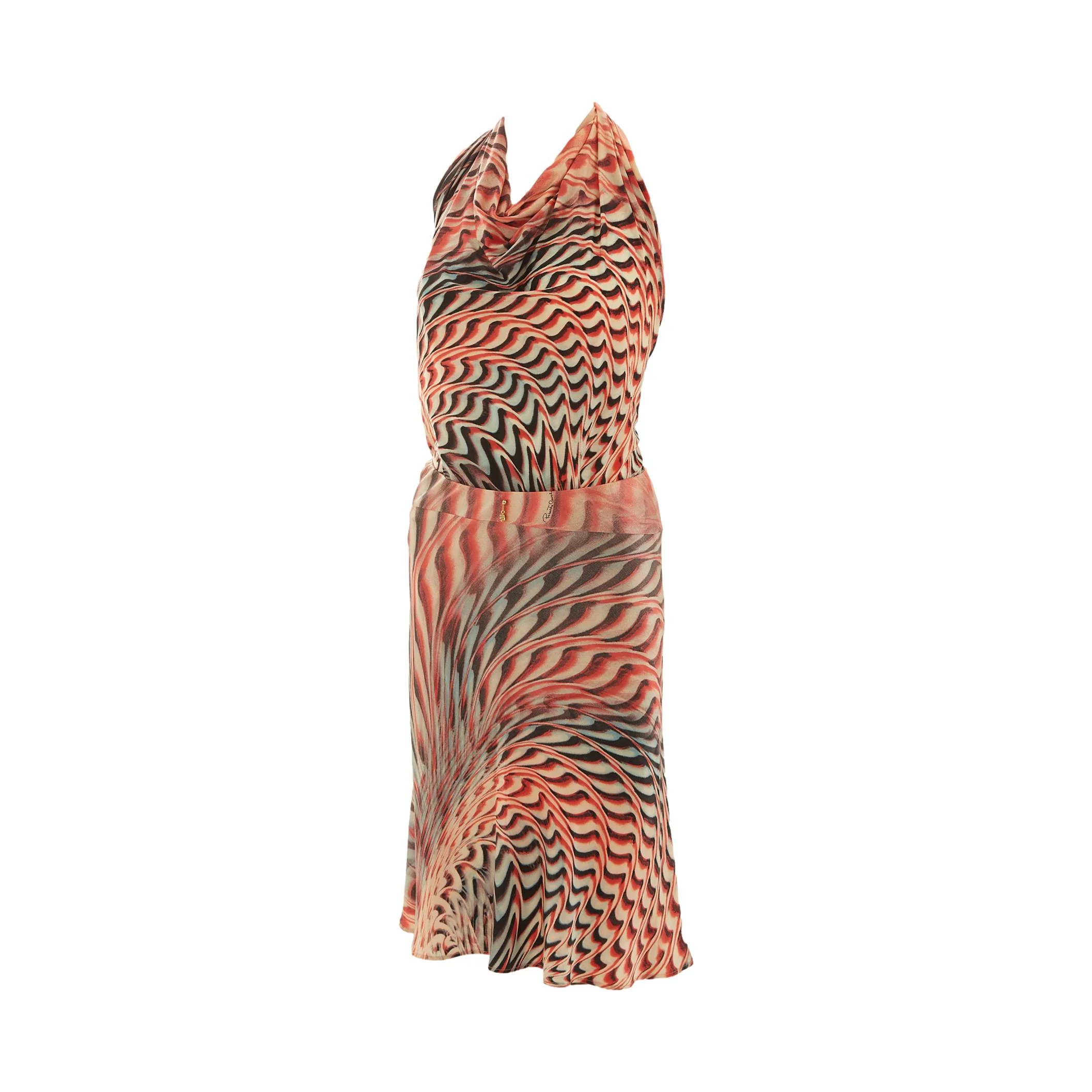 Roberto Cavalli Pink Print Skirt Set - Image 2