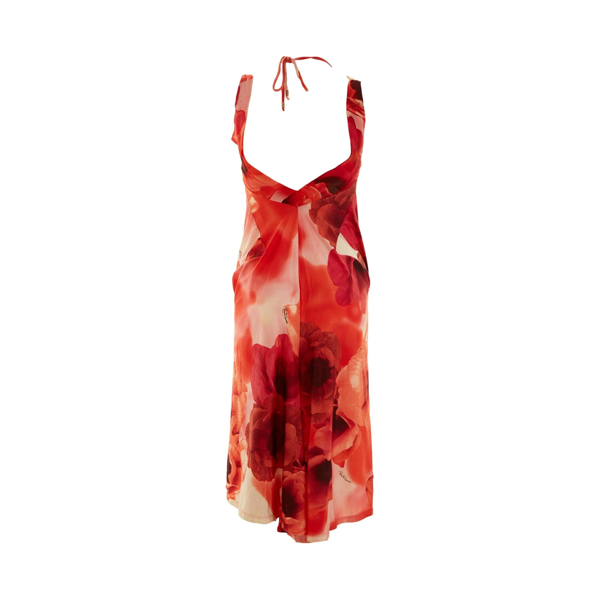 Roberto Cavalli Red Floral Dress - Image 2