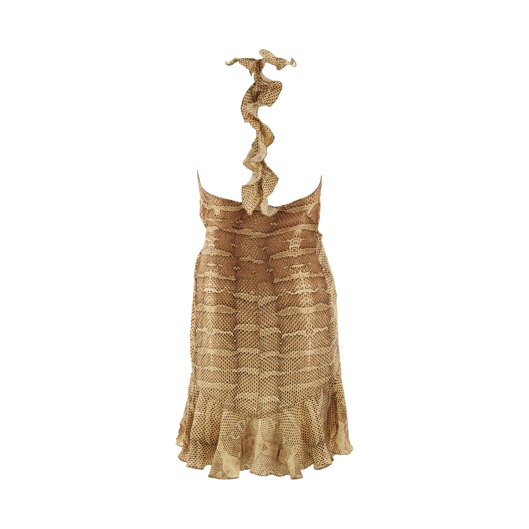 Roberto Cavalli Snakeskin Print Mini Dress - Image 2