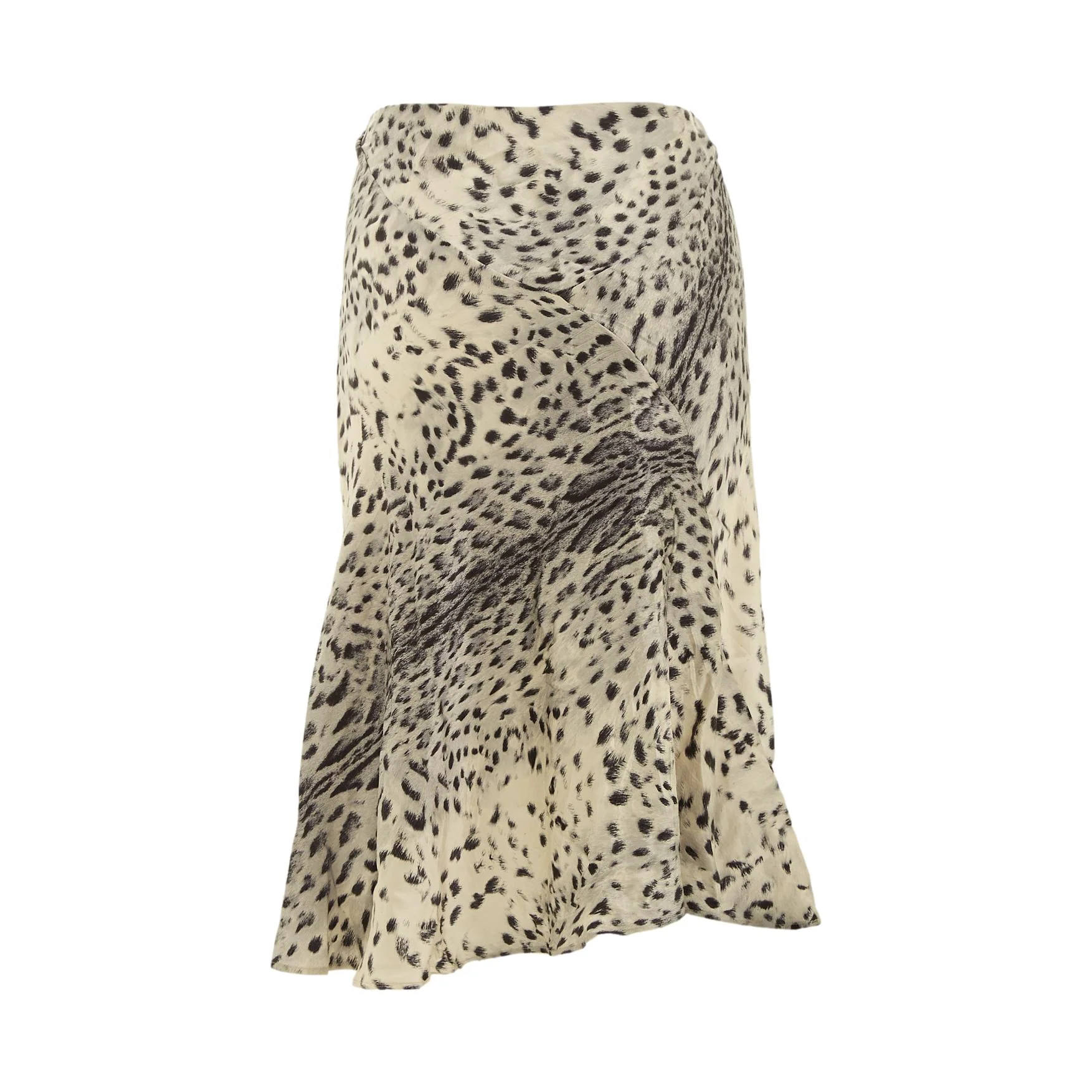 Roberto Cavalli Snow Leopard Print Skirt - Image 2