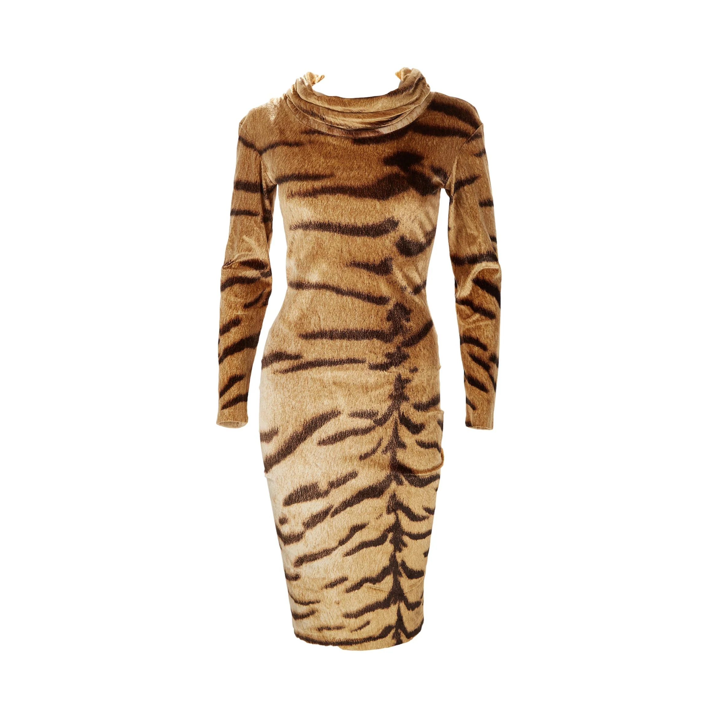 Roberto Cavalli Tiger Print Dress