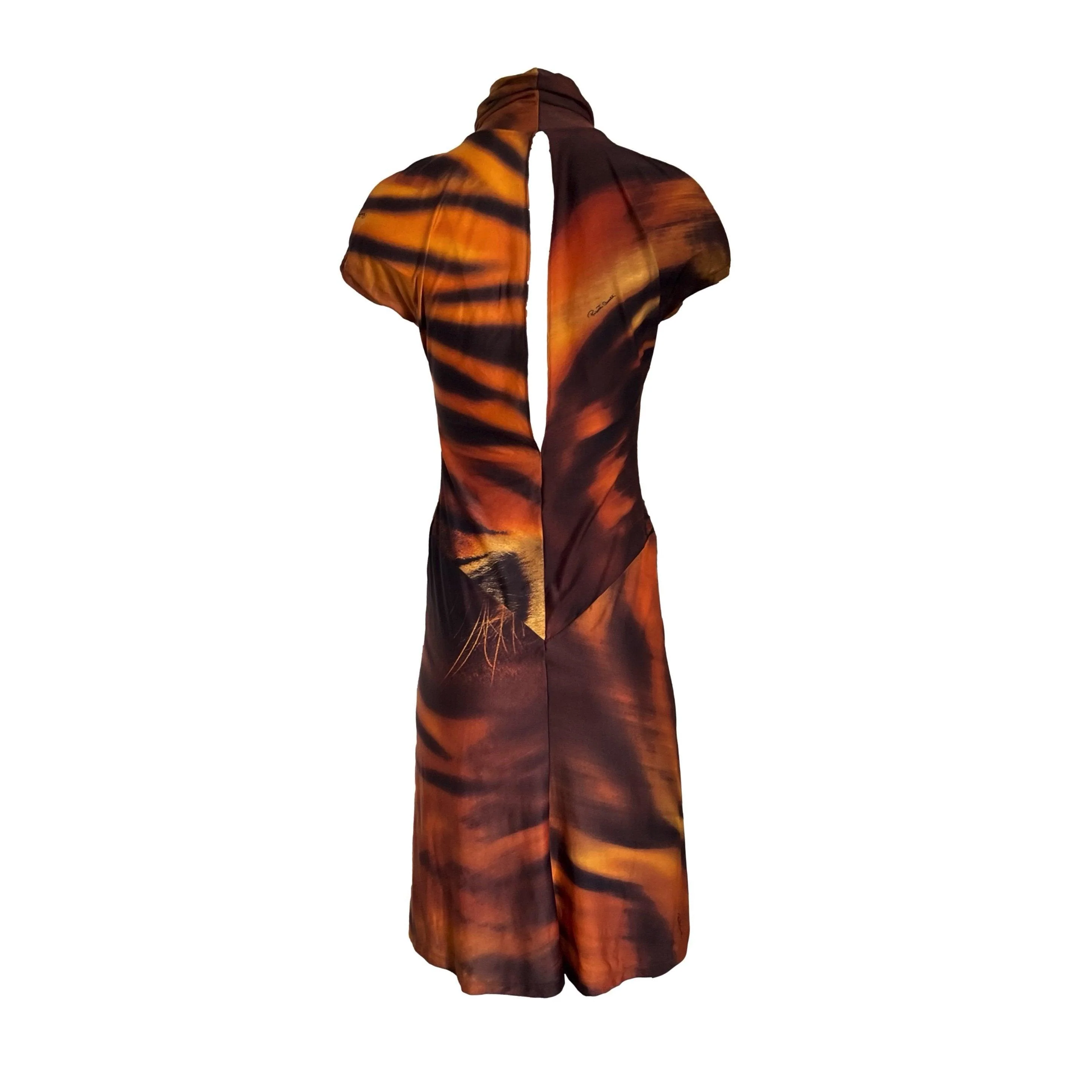 Roberto Cavalli Tiger Turtleneck Dress - Image 2