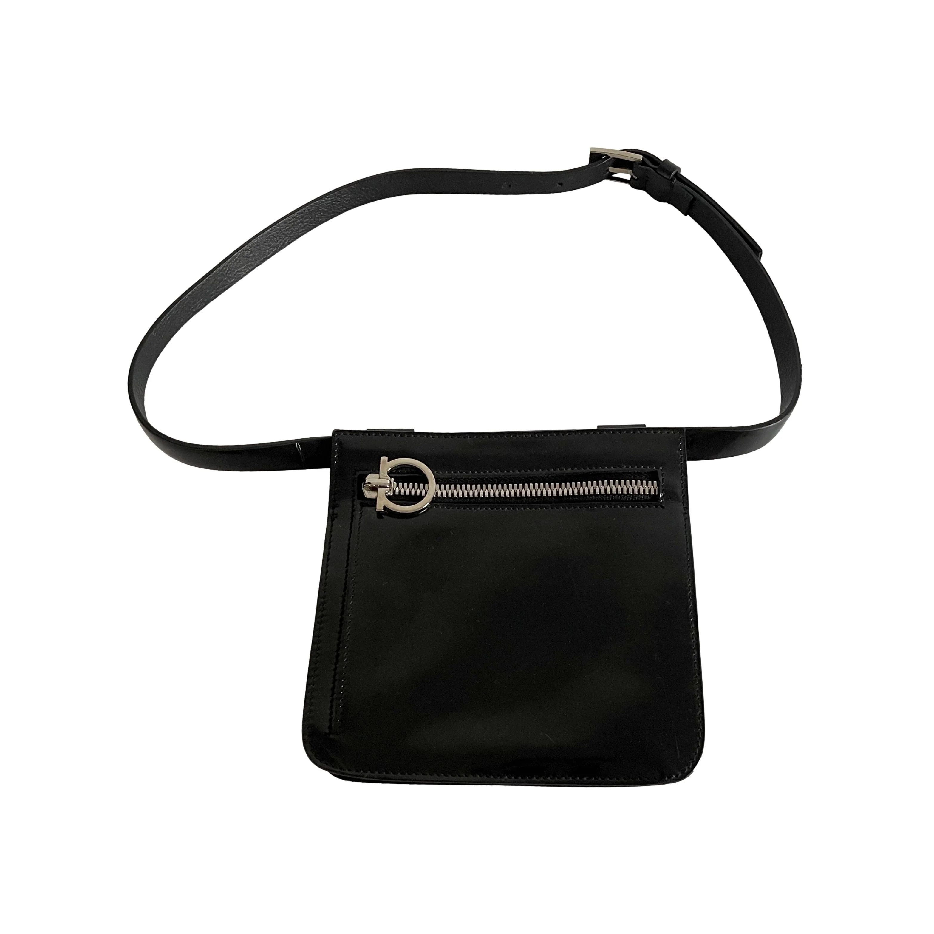 Salvatore Ferragamo Black Mini Belt Bag