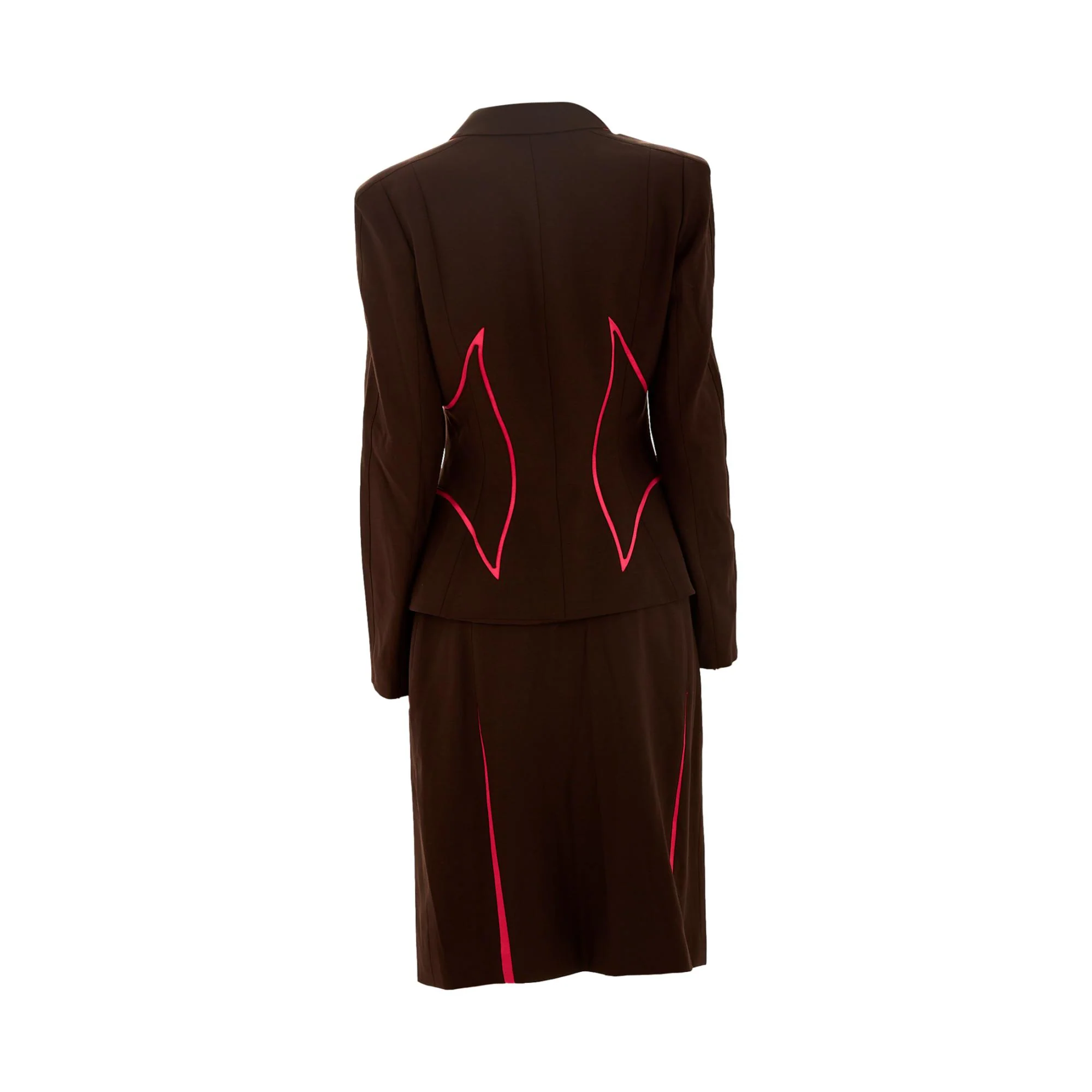 Thierry Mugler Flame Trim Skirt Suit Set - Image 2